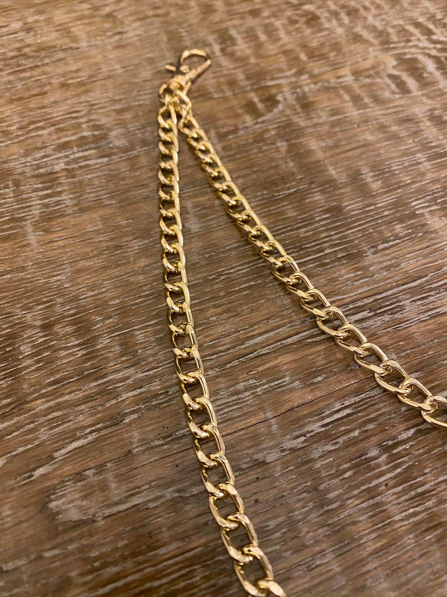 Layered Jeans Chains, Street Fashion, Hip Hop, 2 size selection, Silver, 2 Layers, Gold, Silver