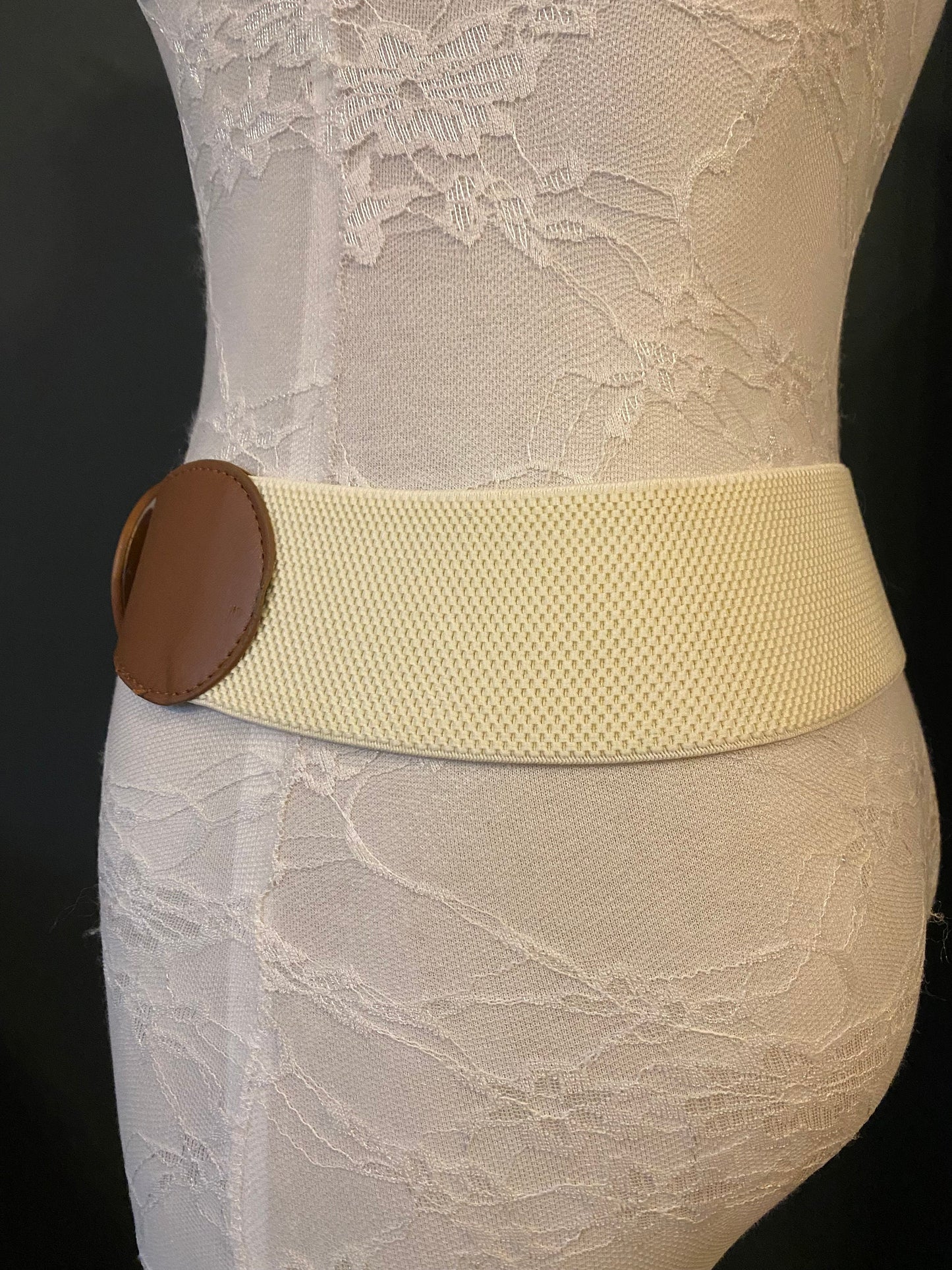 Tan Brown Elasticated Belt, UK 6-12