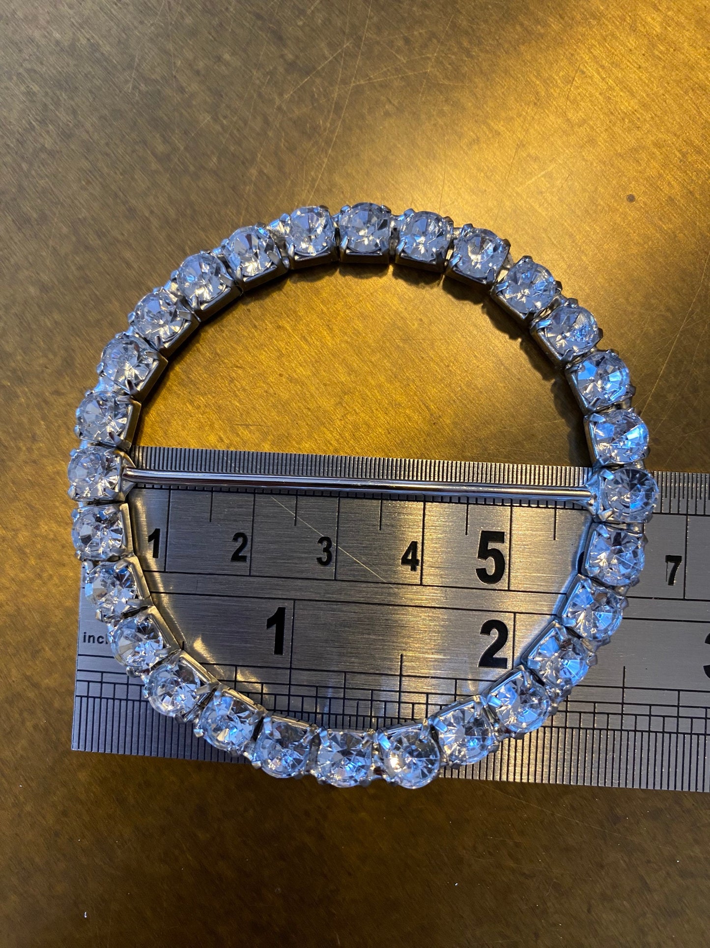 Diamanté Buckle, 2.5” Round Rhinestone Buckle, Silver Buckle, 6.5cm Buckles, Crafts, Dresses, Gift Box