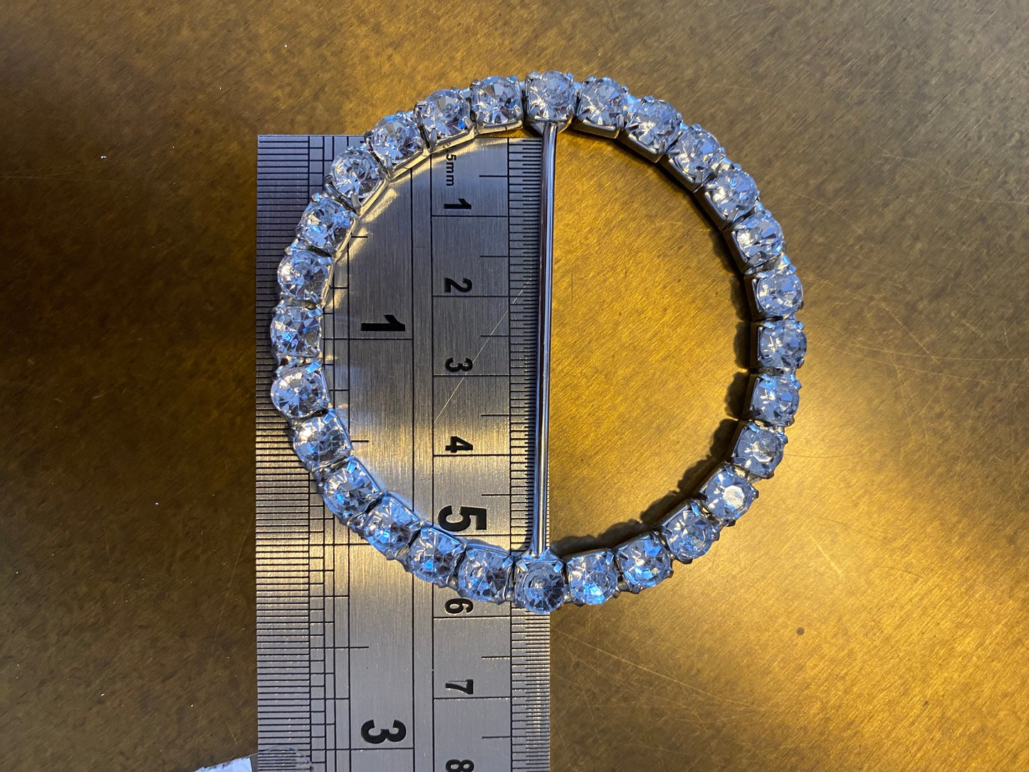 Diamanté Buckle, 2.5” Round Rhinestone Buckle, Silver Buckle, 6.5cm Buckles, Crafts, Dresses, Gift Box