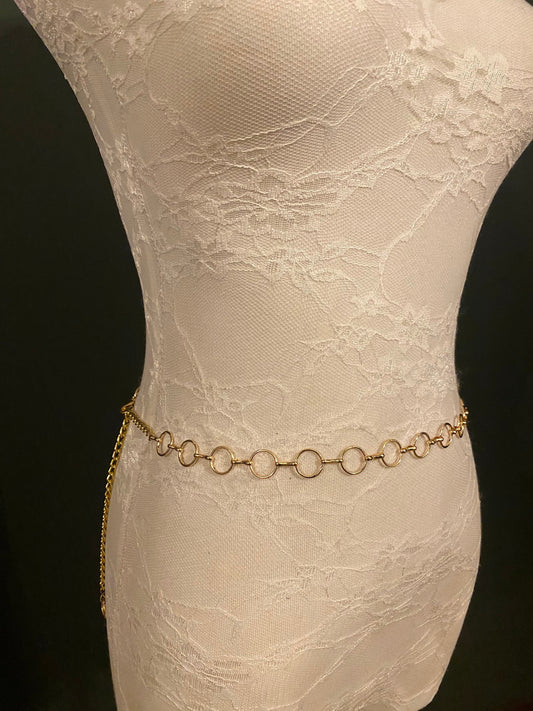 X-long Ring Belt, Silver, Gold Ring Belt, 1.5cm Rings, Fashion Belt, Swimwear, Accessory, Gold, Silver, Size 18”-60”, Festival, Gift, Dress