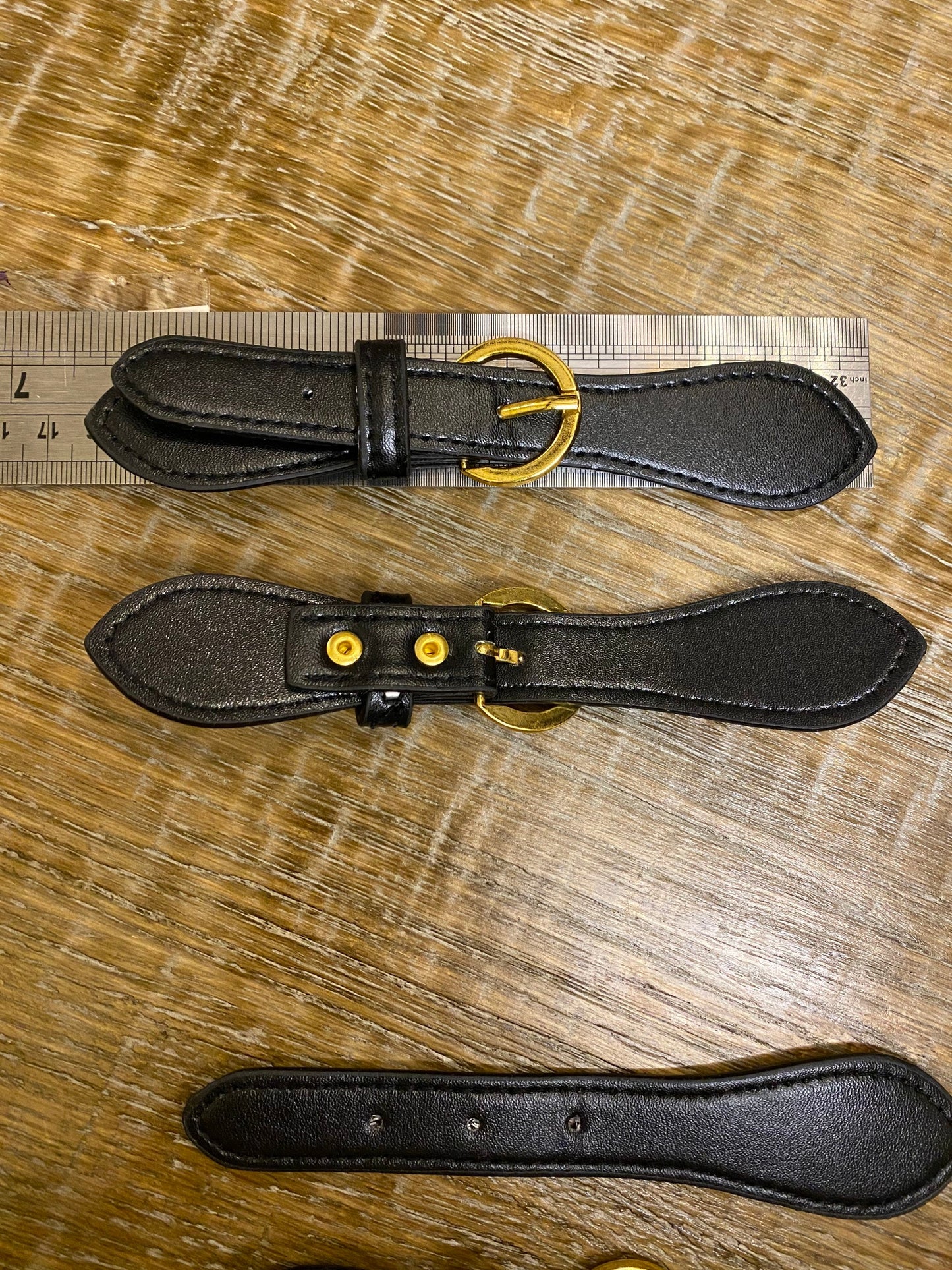 Kilt Strap, Gold Buckle, Matt Black