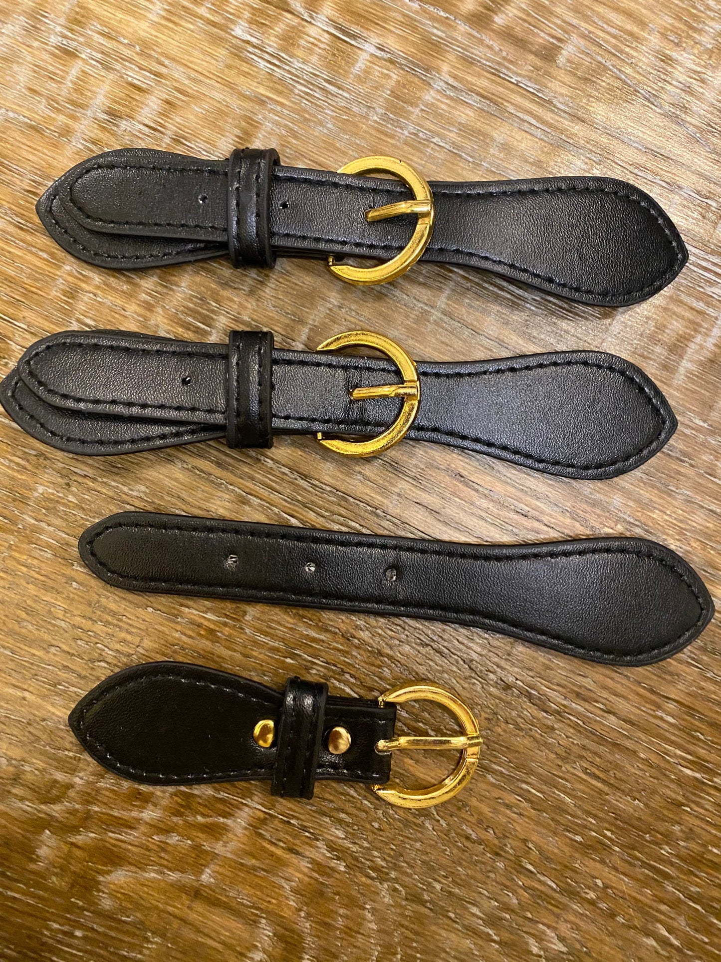 Kilt Strap, Gold Buckle, Matt Black