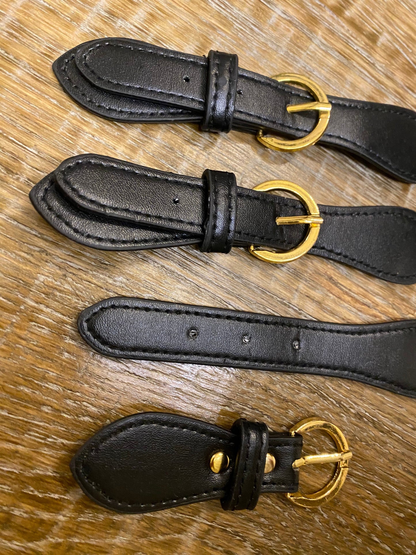 Kilt Strap, Gold Buckle, Matt Black