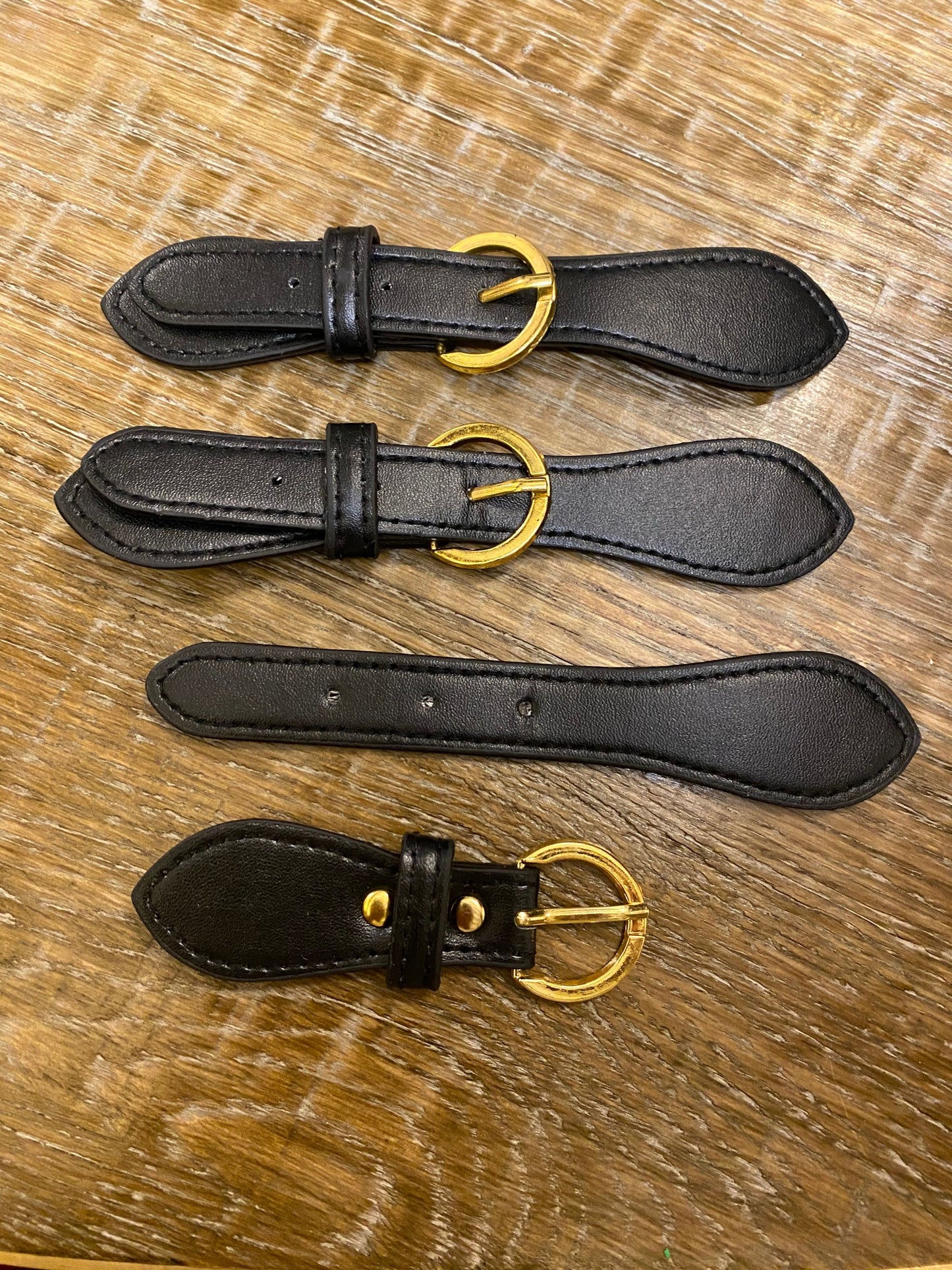 Kilt Strap, Gold Buckle, Matt Black