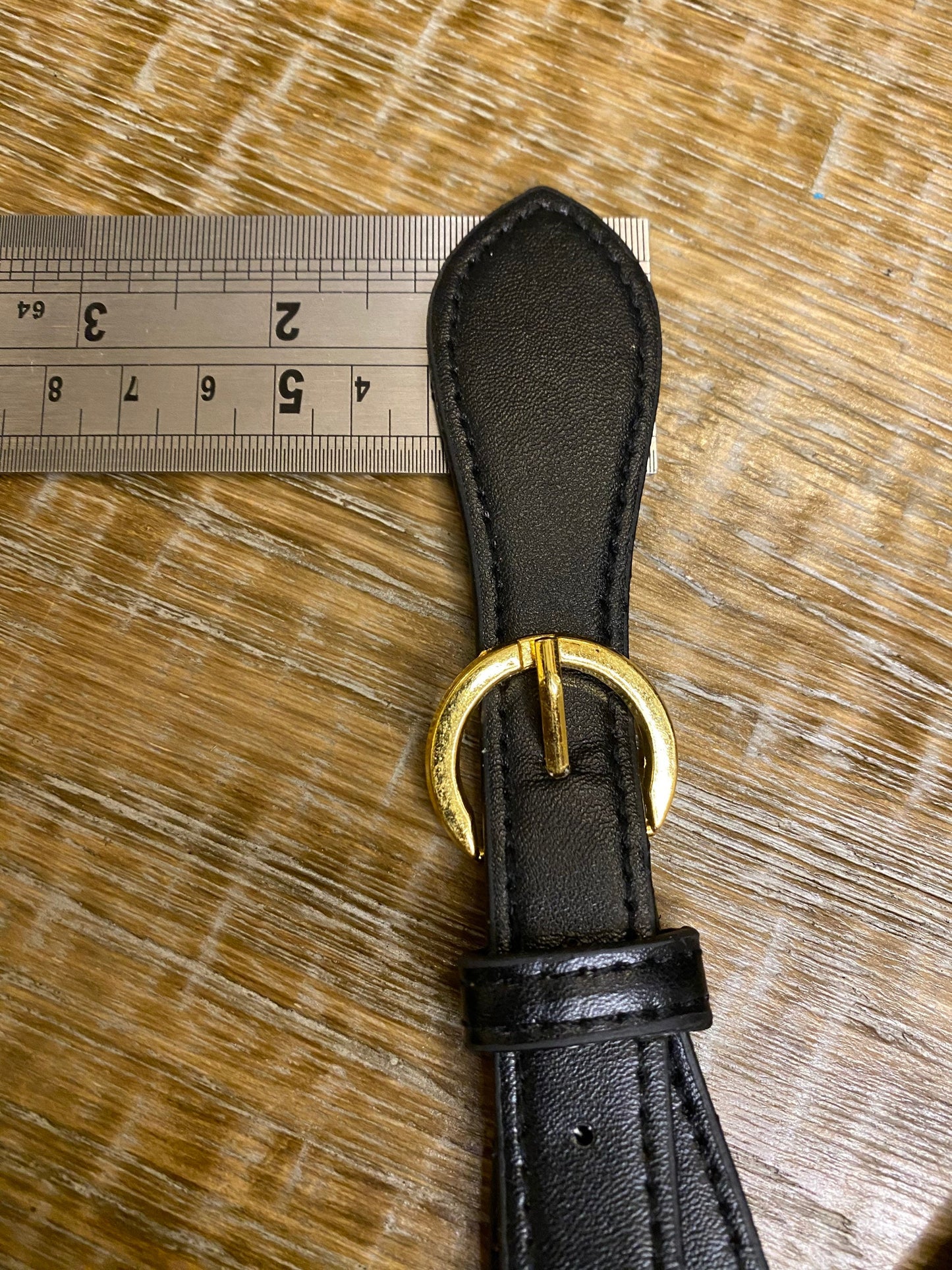 Kilt Strap, Gold Buckle, Matt Black