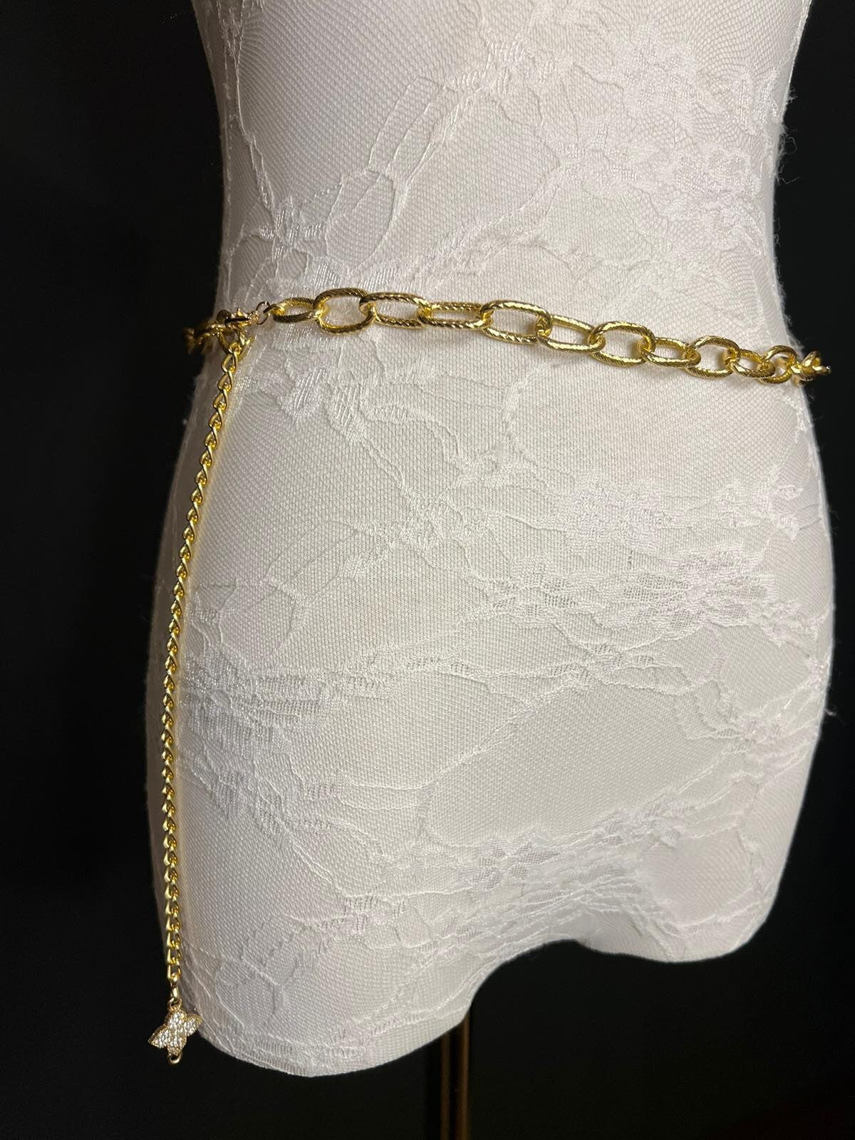X-long Chain Belt, Gold Chain Belt, Fashion Belt, Fashion Accessory, UK sizes 4-34