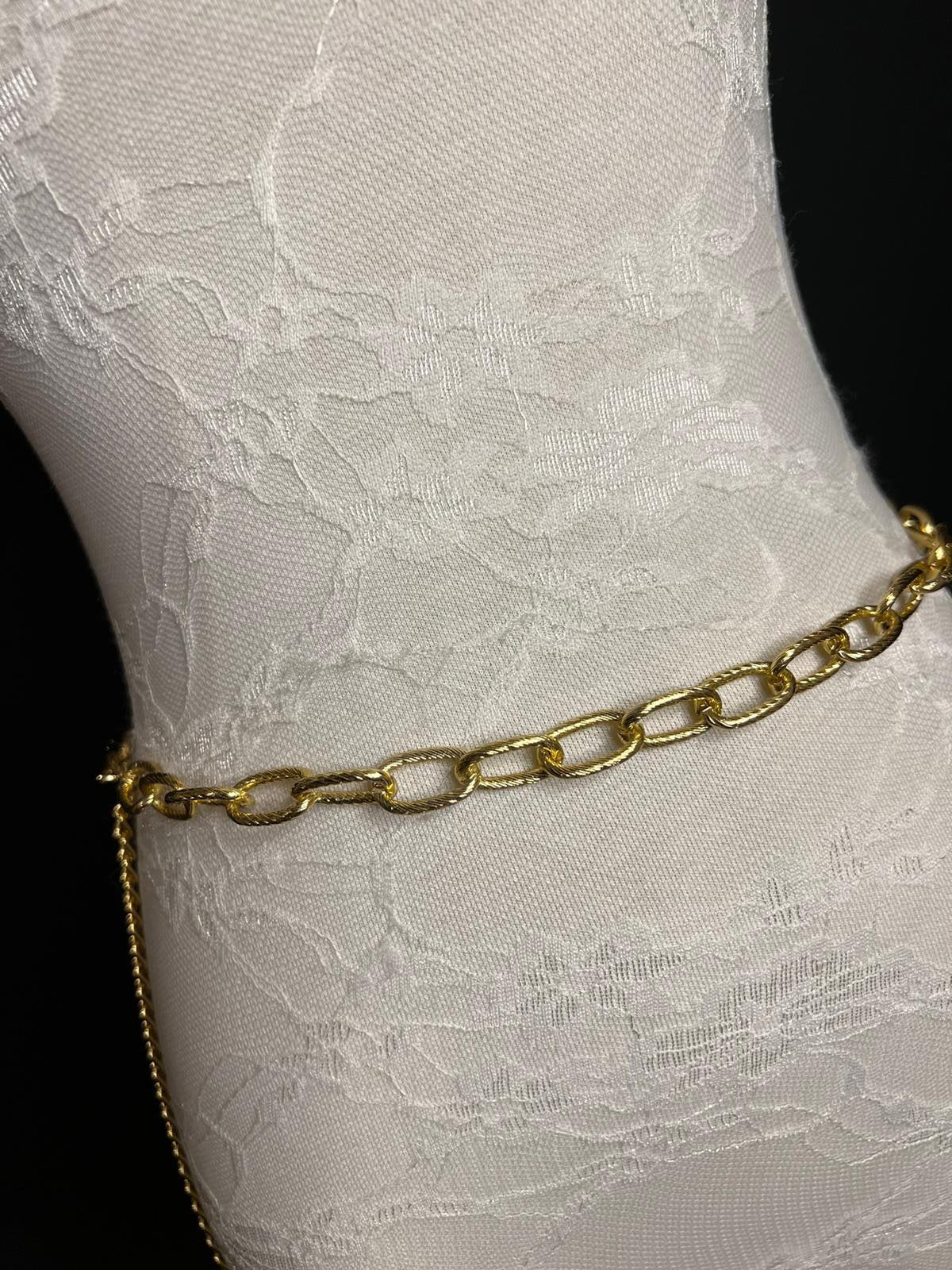 X-long Chain Belt, Gold Chain Belt, Fashion Belt, Fashion Accessory, UK sizes 4-34