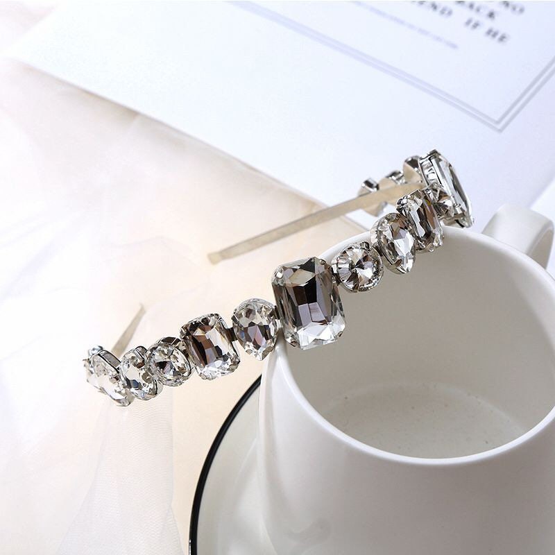 Princess Gemstone Headband, Jewelled Headband, Rhinestone Headband, Bridal, Weddings, Embellished Headband, Luxury Headband, Gift,FAN Design