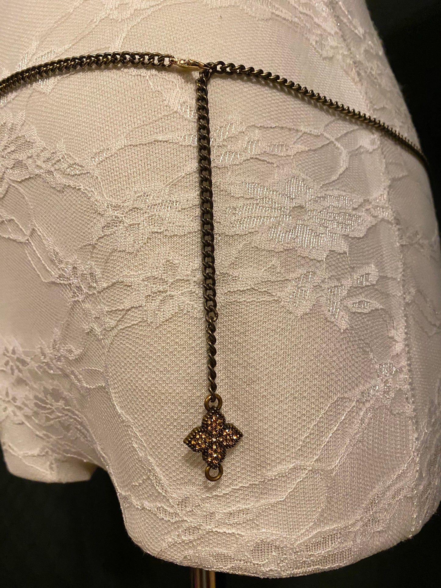 X-long belt, Antique Brass Chain Belt, Quality Chain Belt, Chain Belt, UK Sizes 2-40