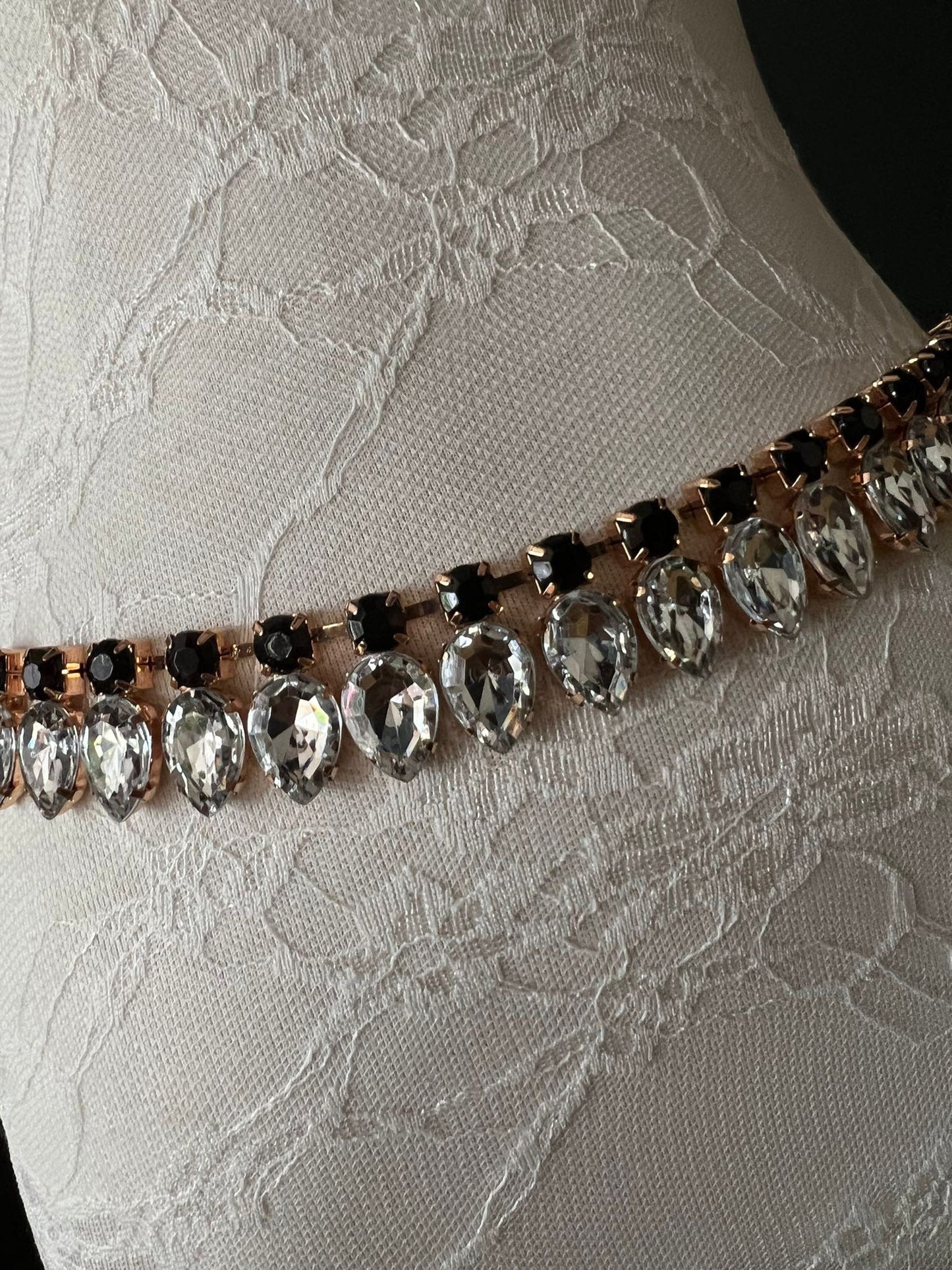 Jeweled Chain Belt, Extra Long Fashion Accessory