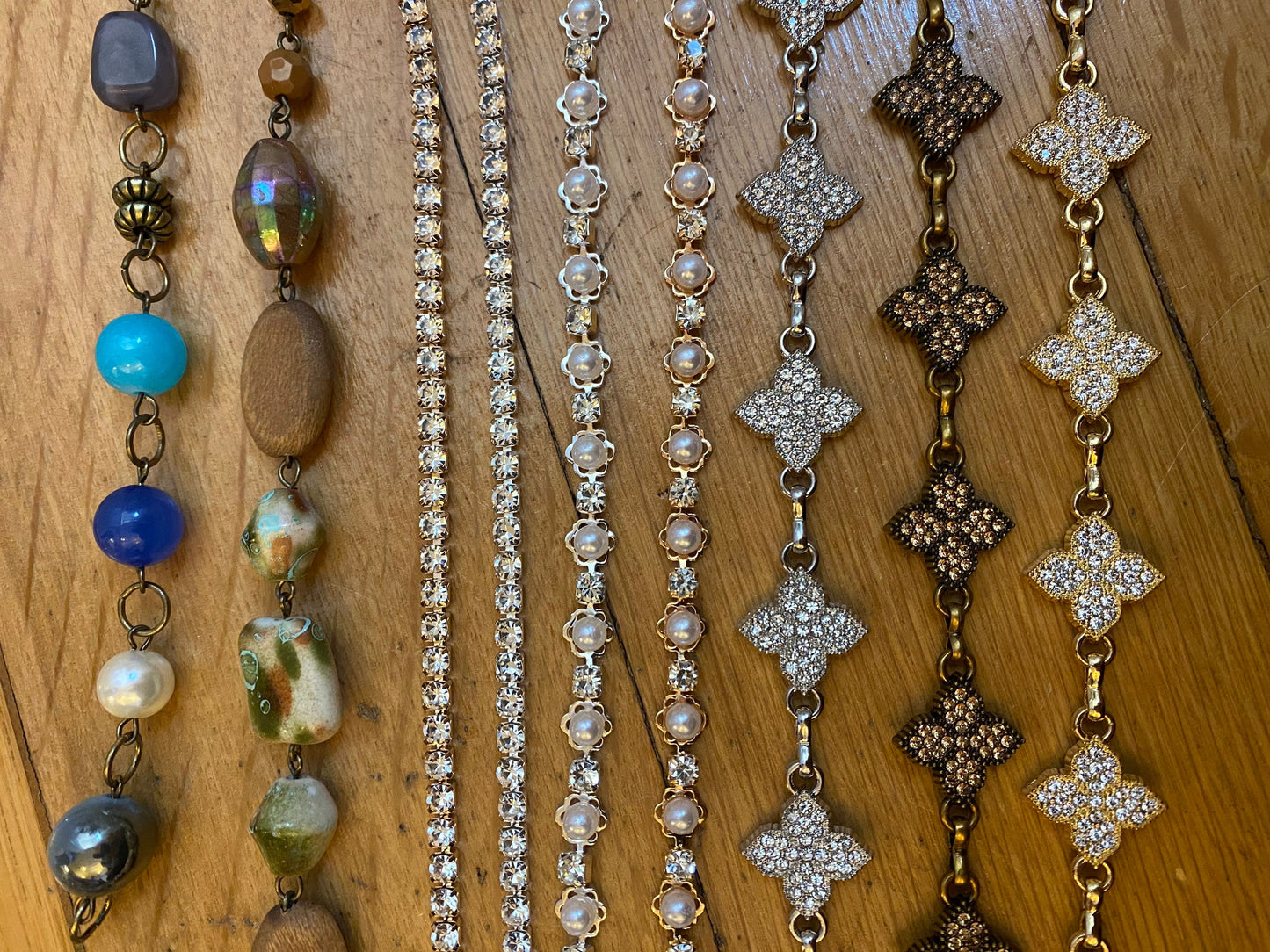 Glasses chain, Rhinestone glasses chain, silver, gold, men’s, ladies, handmade