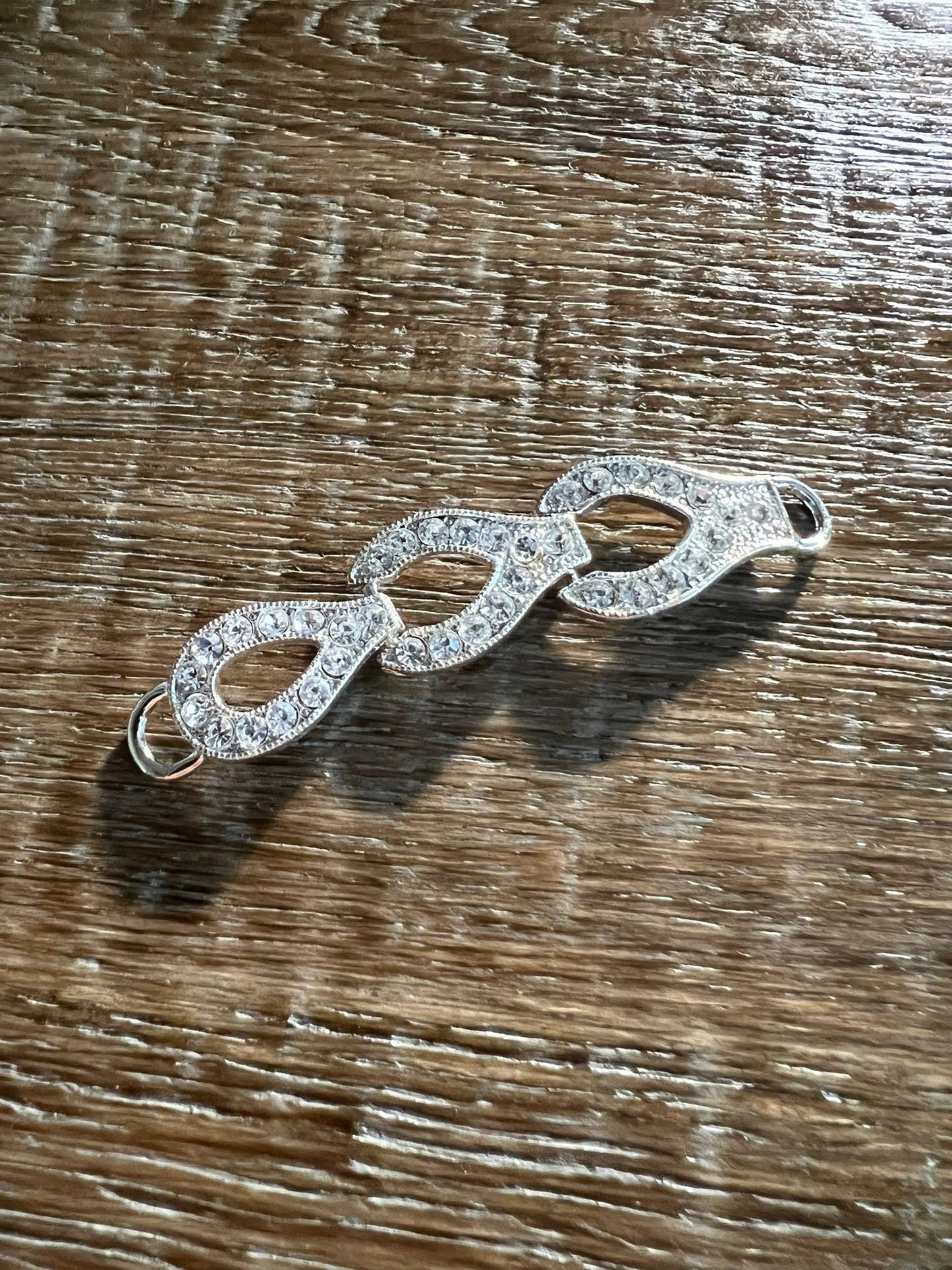 Diamanté Rhinestone Buckles. 8cm, Diamanté Strap Buckle, Shoes, Clothing, Crafts