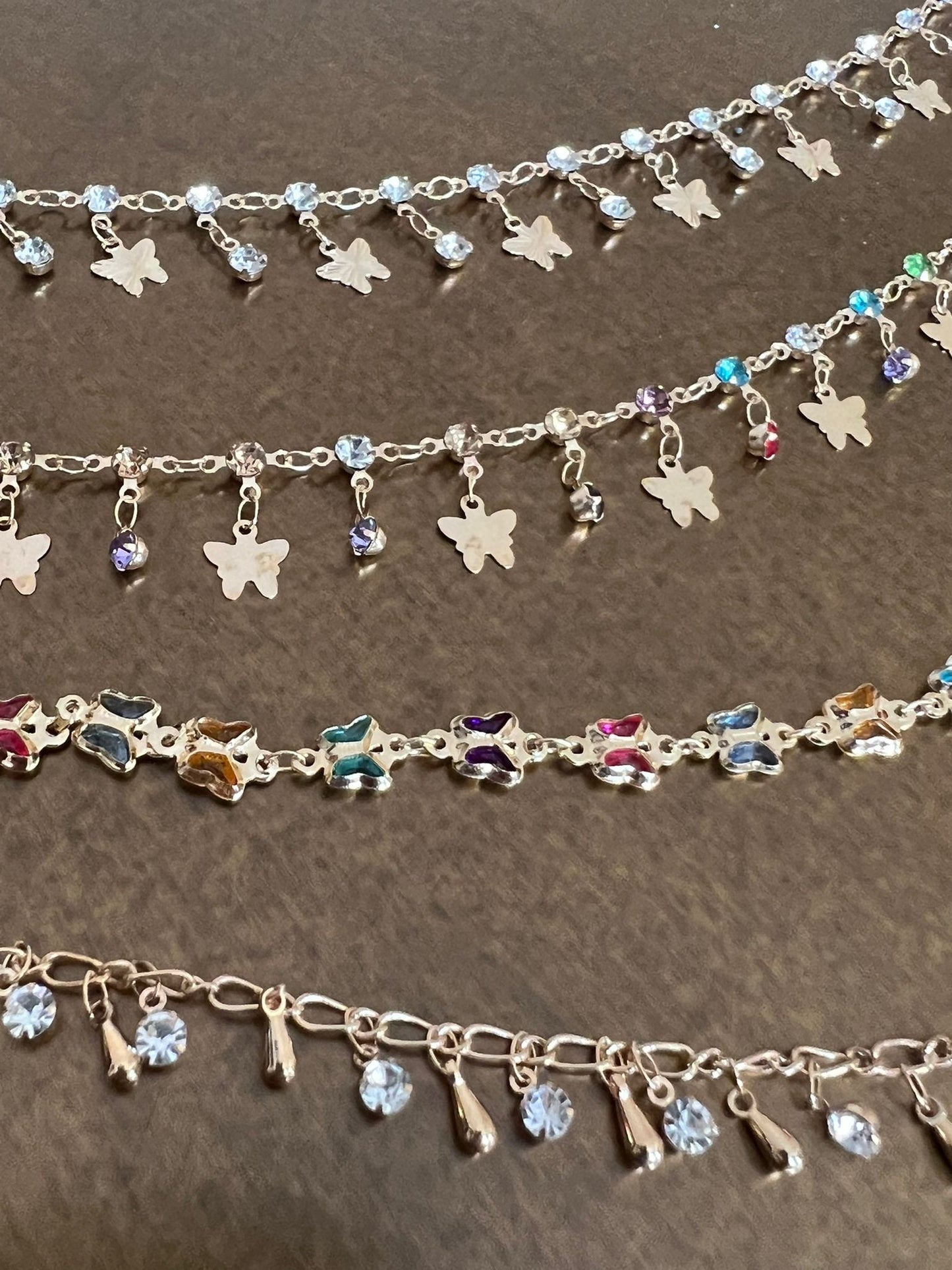 X-long Chain Belt, Fashion Belt, Swimwear, Accessory, Rhinestone, Butterfly, FAN Design