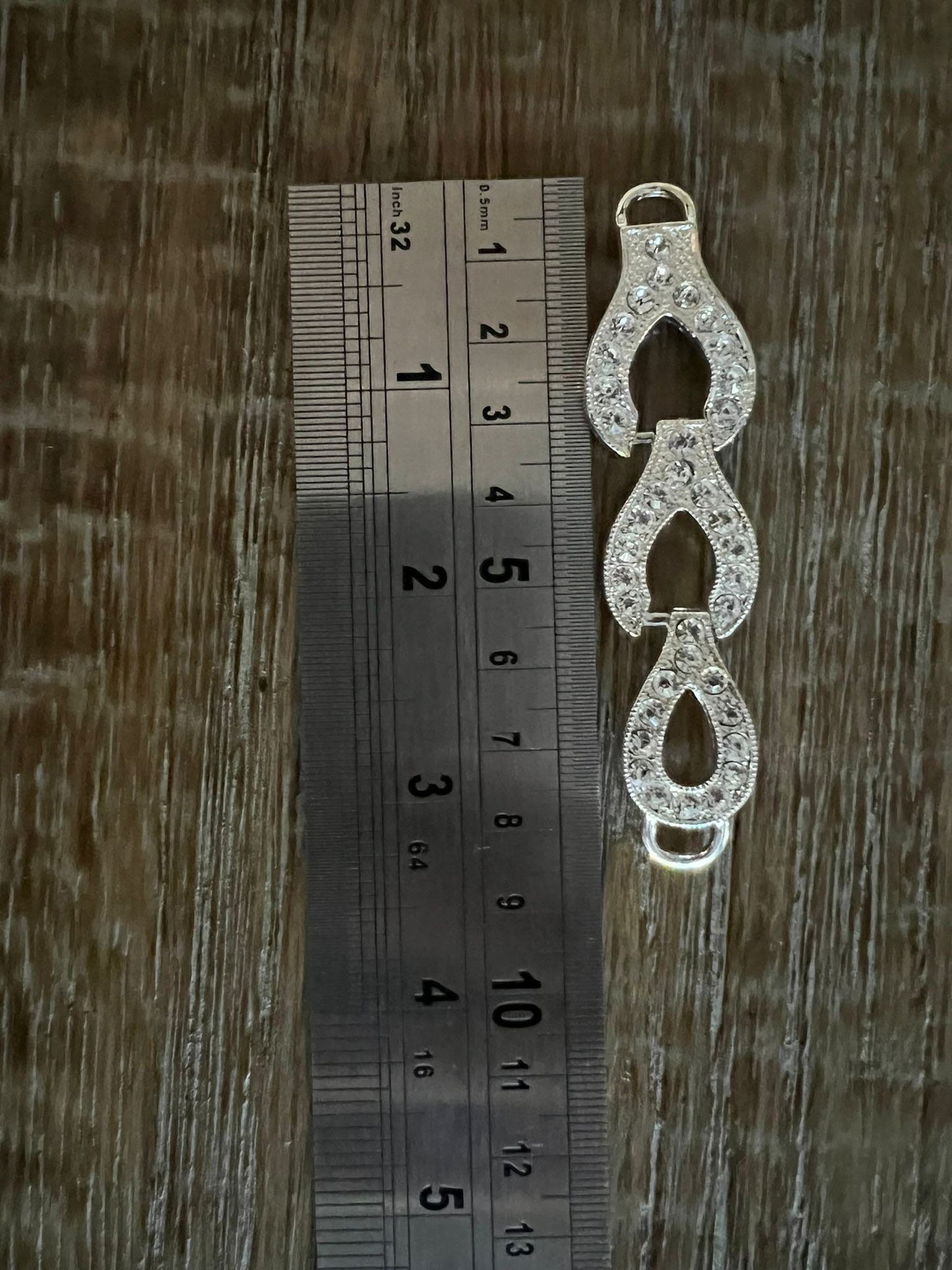 Diamanté Rhinestone Buckles. 8cm, Diamanté Strap Buckle, Shoes, Clothing, Crafts