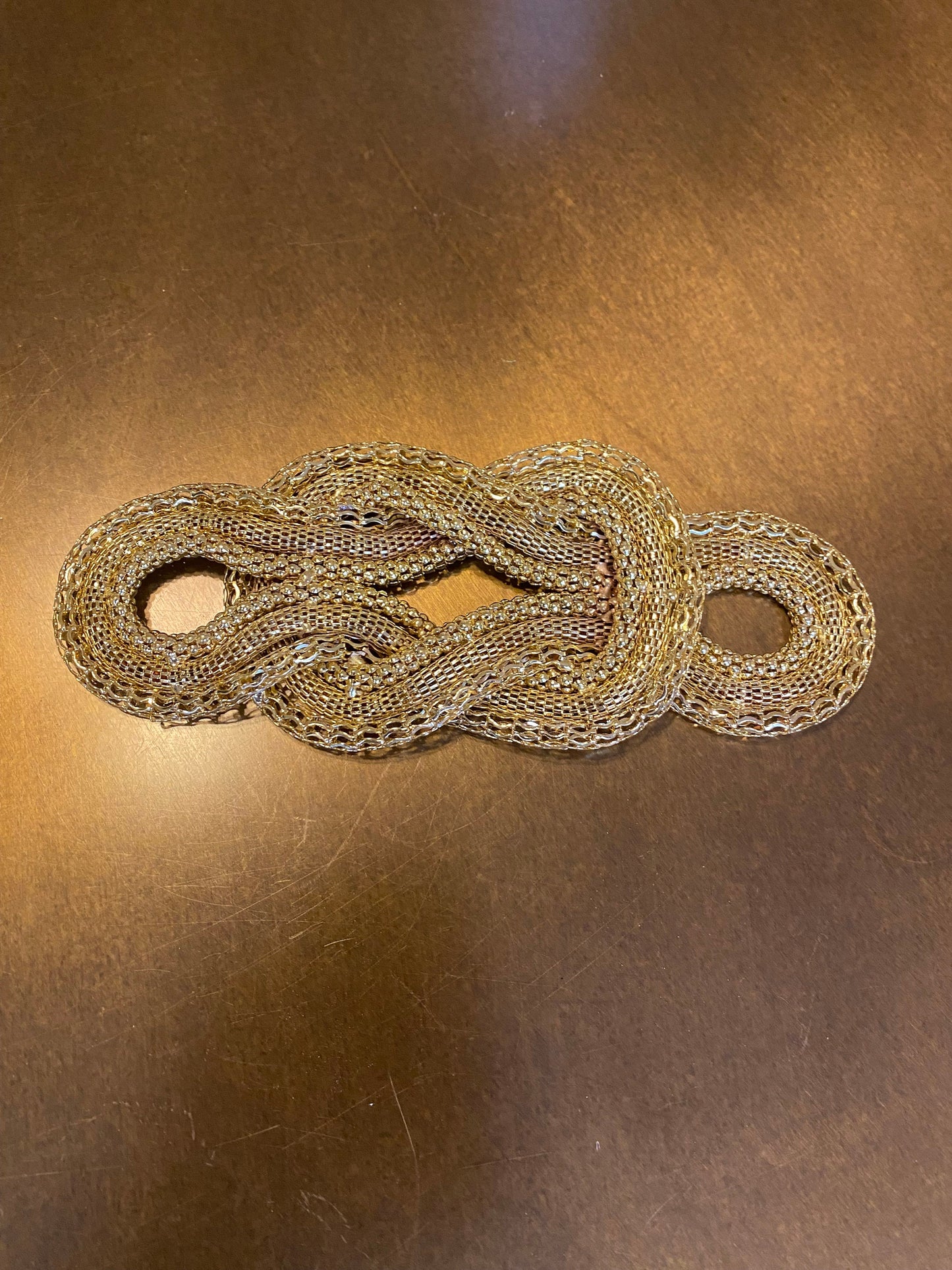 Gold Buckle, Infinity Gold Buckle, Premium Chain Buckle, 18cm x 7cm