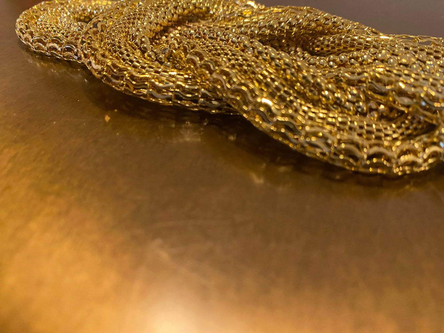 Gold Buckle, Infinity Gold Buckle, Premium Chain Buckle, 18cm x 7cm