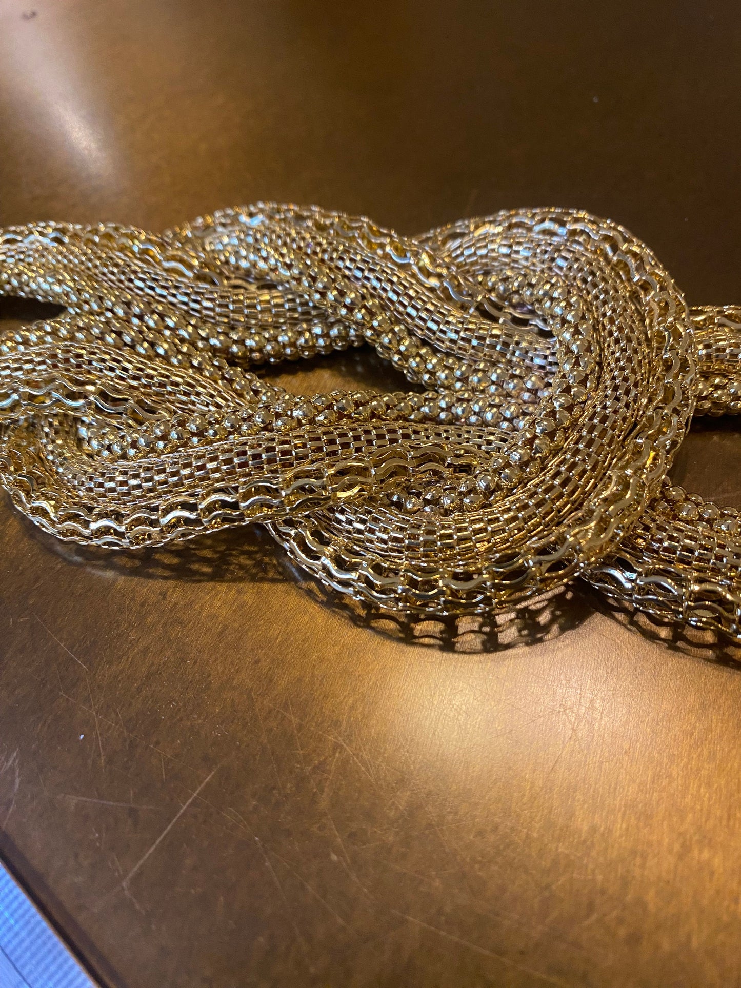 Gold Buckle, Infinity Gold Buckle, Premium Chain Buckle, 18cm x 7cm