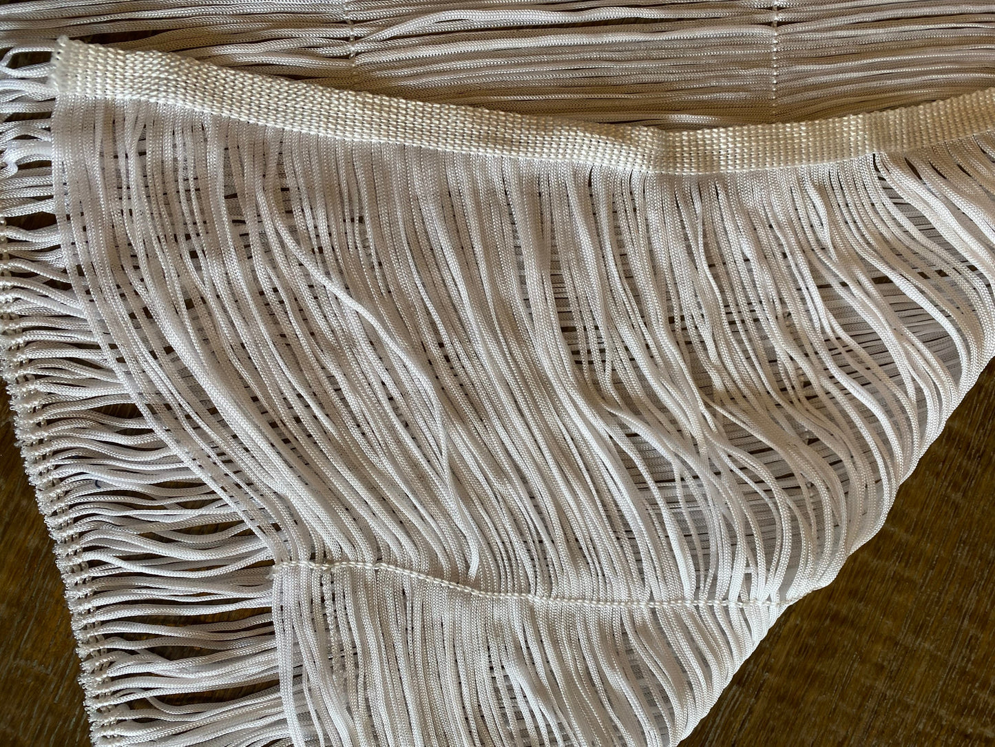16” wide Fringe, Wide Fringe, 16” Long Fringe, Skirts, Dress, Lamps, furnishings, Ivory Fringe, Dense fringe