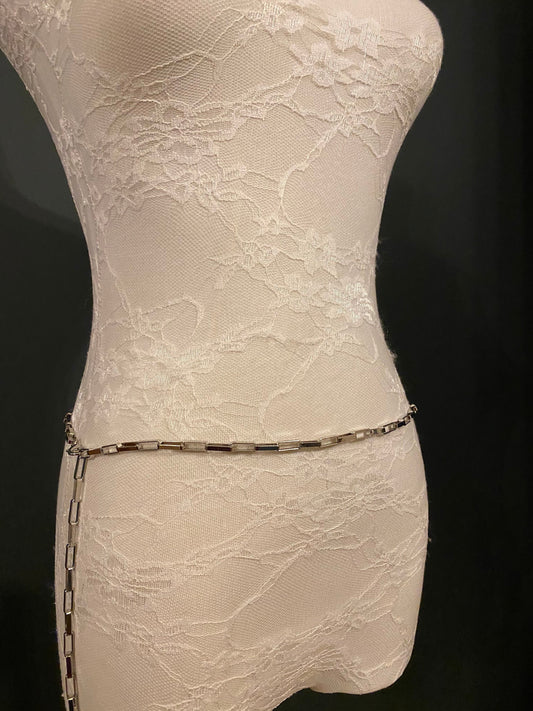 X-long Belt, Necklace, 2 in 1 belt and necklace, Fashion Belt, Gold, Silver, UK Sizes 2-36, Metal Chain link belt