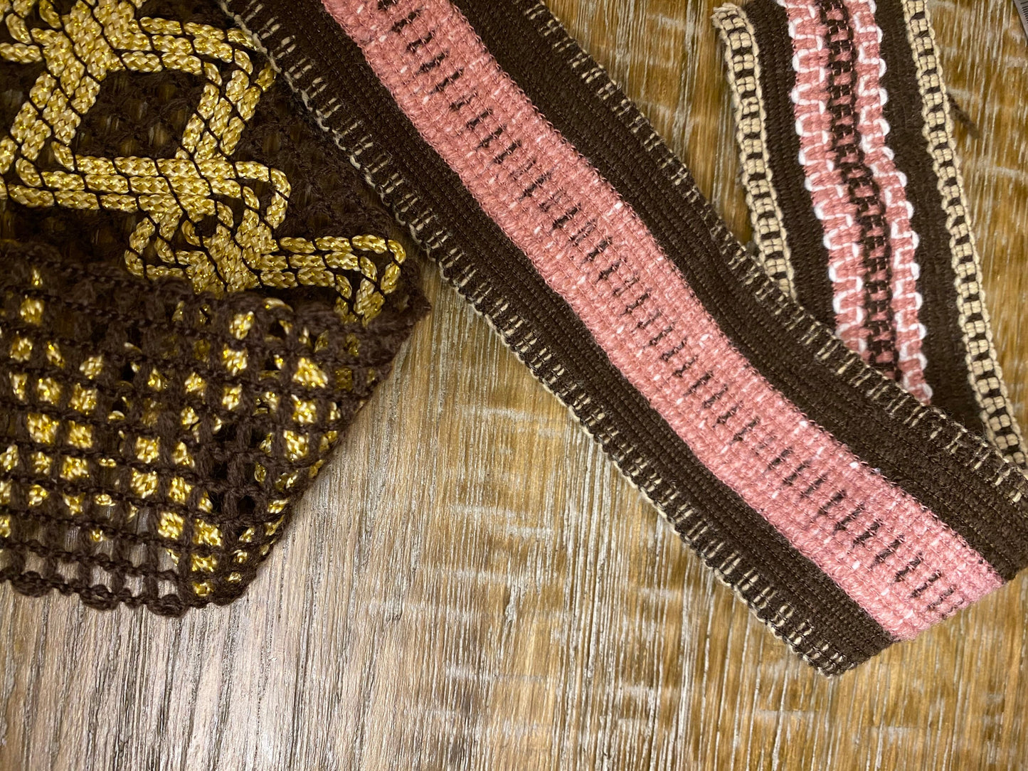 Knitted Tape, knitted tape trim, crafts, clothing