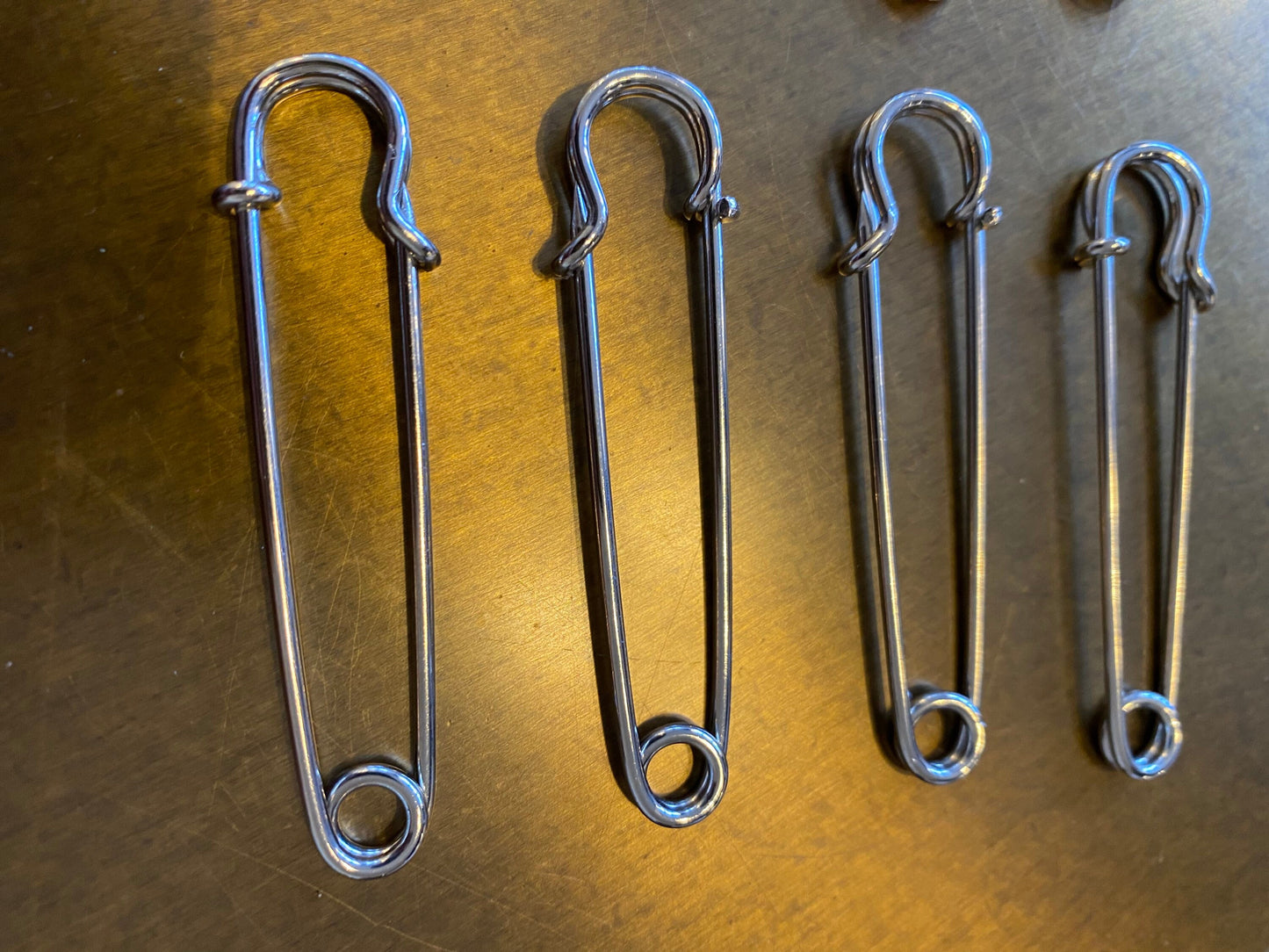 Kilt pins, 3”, 2.5”, Gold, Silver, Kilts, Clothing, Cardigans