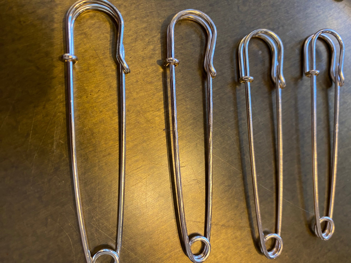Kilt pins, 3”, 2.5”, Gold, Silver, Kilts, Clothing, Cardigans