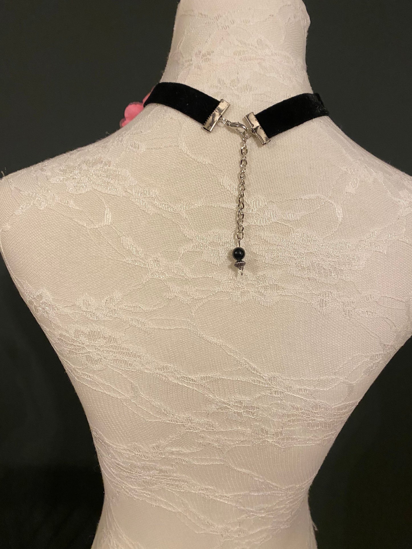 Corsage Choker Necklace, Corsage Chocker with tie detail, FAN Design