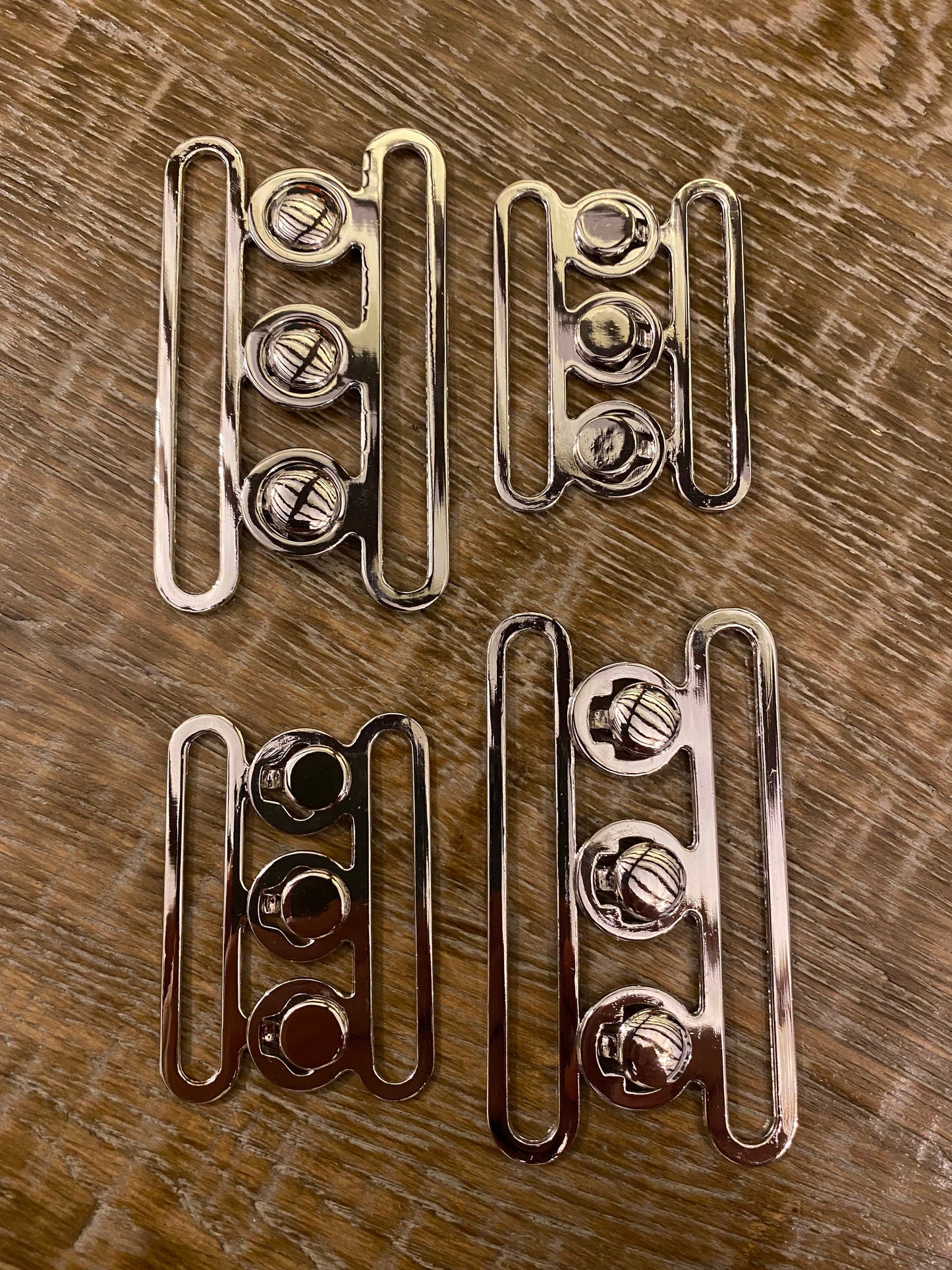 Silver Metal Two Part Belt Buckle (2"/3")