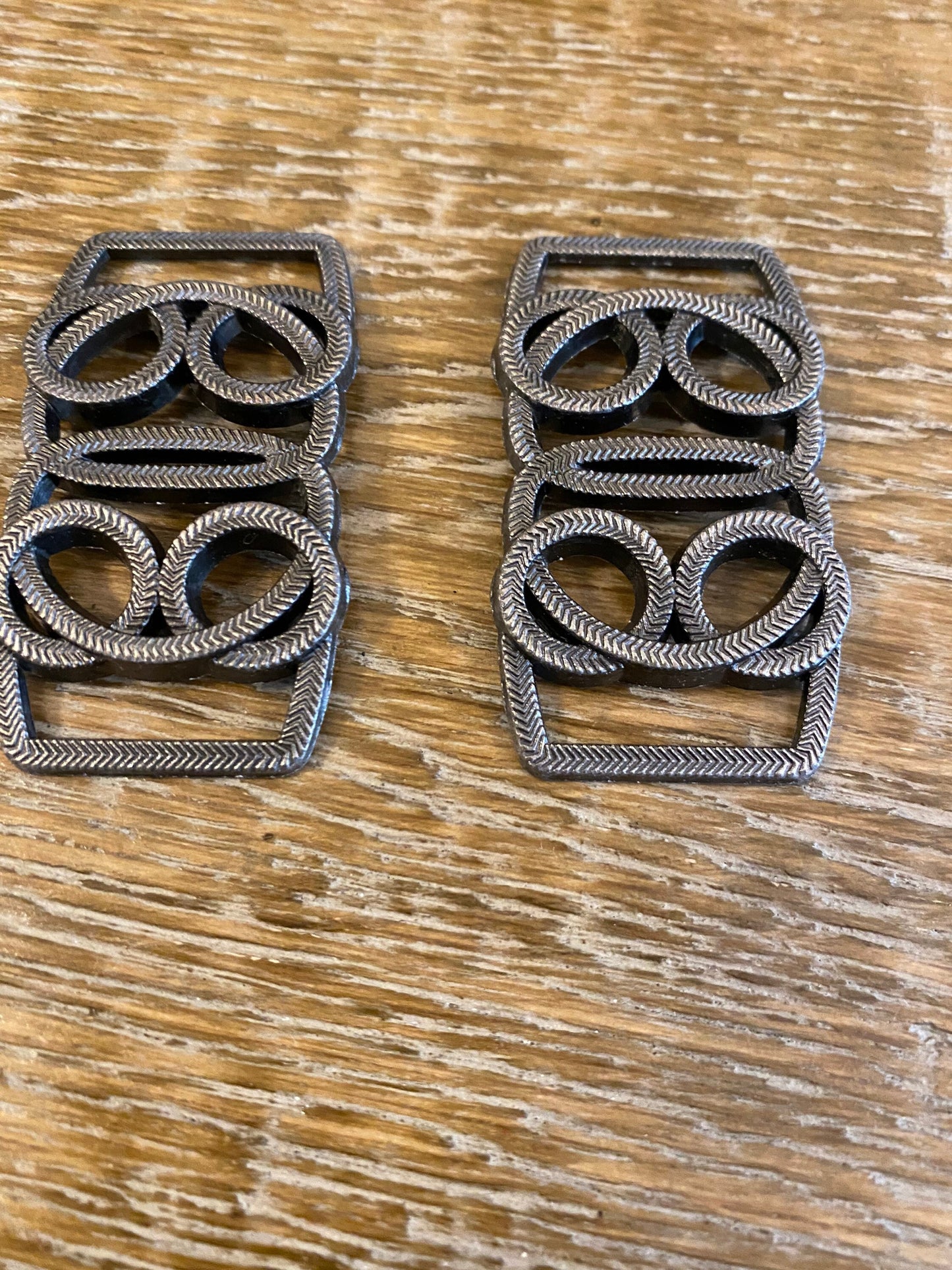 Intricate Gunmetal Buckles, Clothing Accessories (5.2cm x 2.7cm)