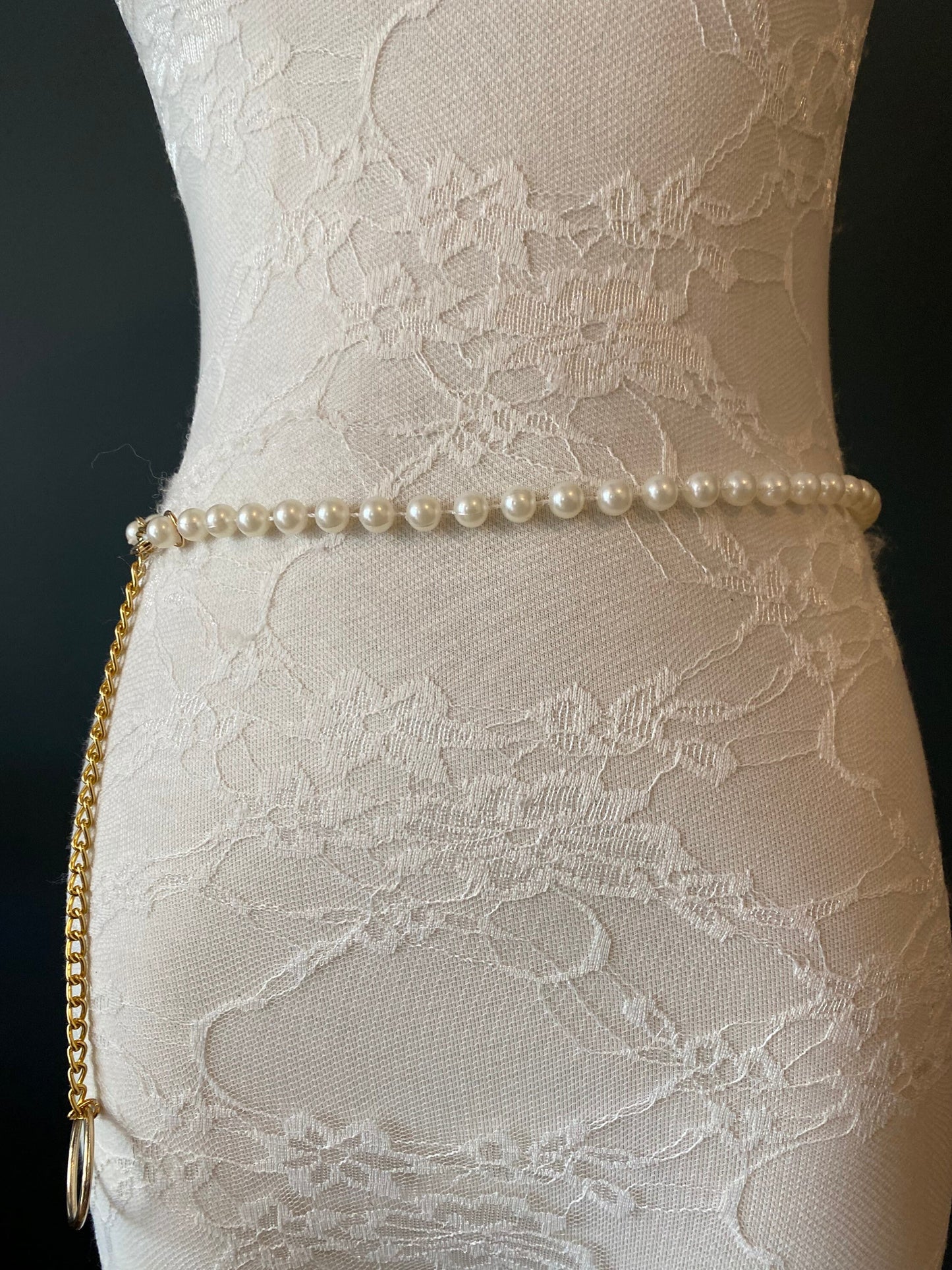 X-long Pearl Bead Belt, Elegant Pearl Belt, Swimwear, Dress, Accessory, Fashion belt, FAN Fashion