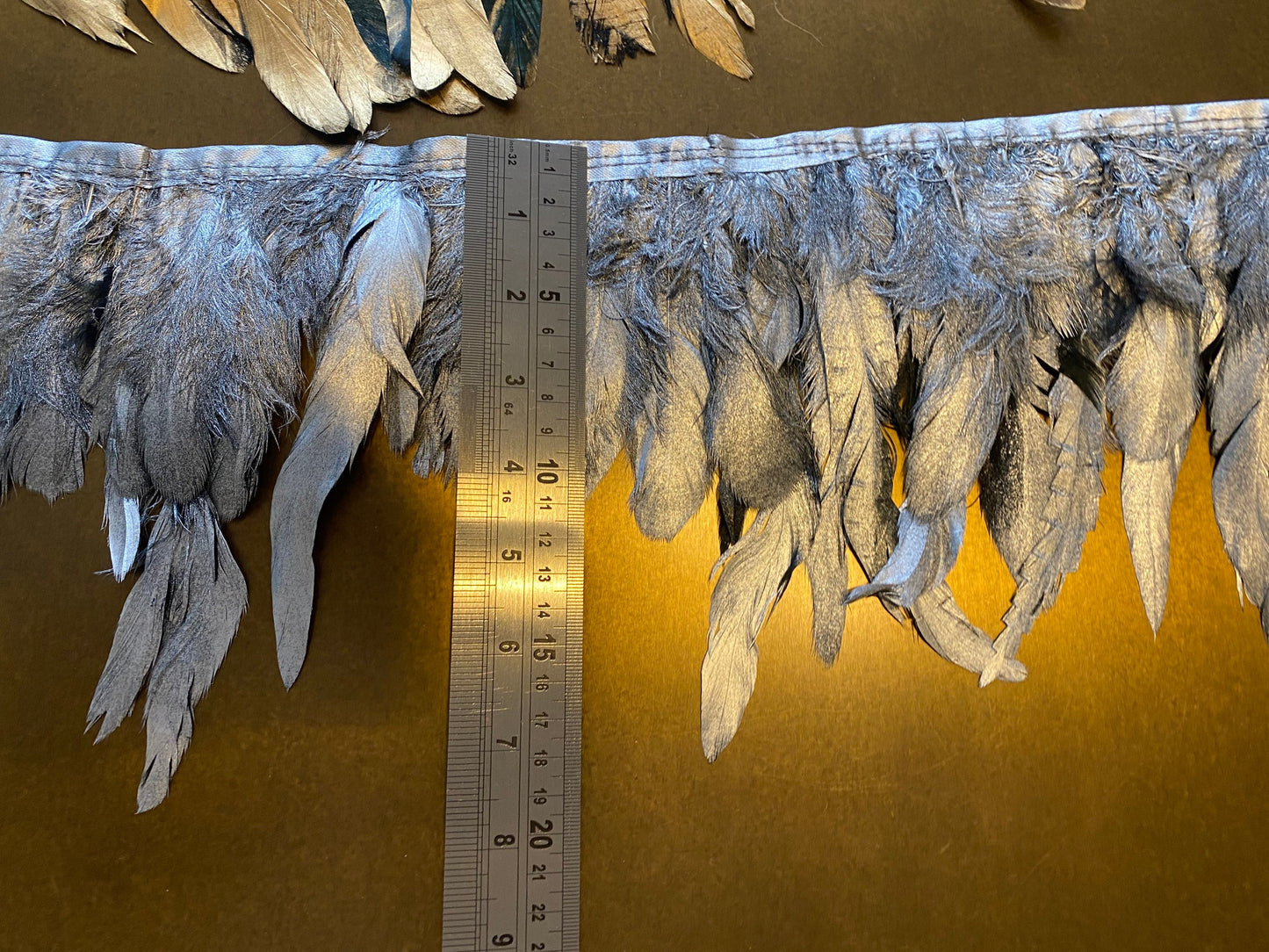 Feather Trimming, Gold, Silver Feathers, Costumes, Dresses, Crafts, Home Decor, Apparel