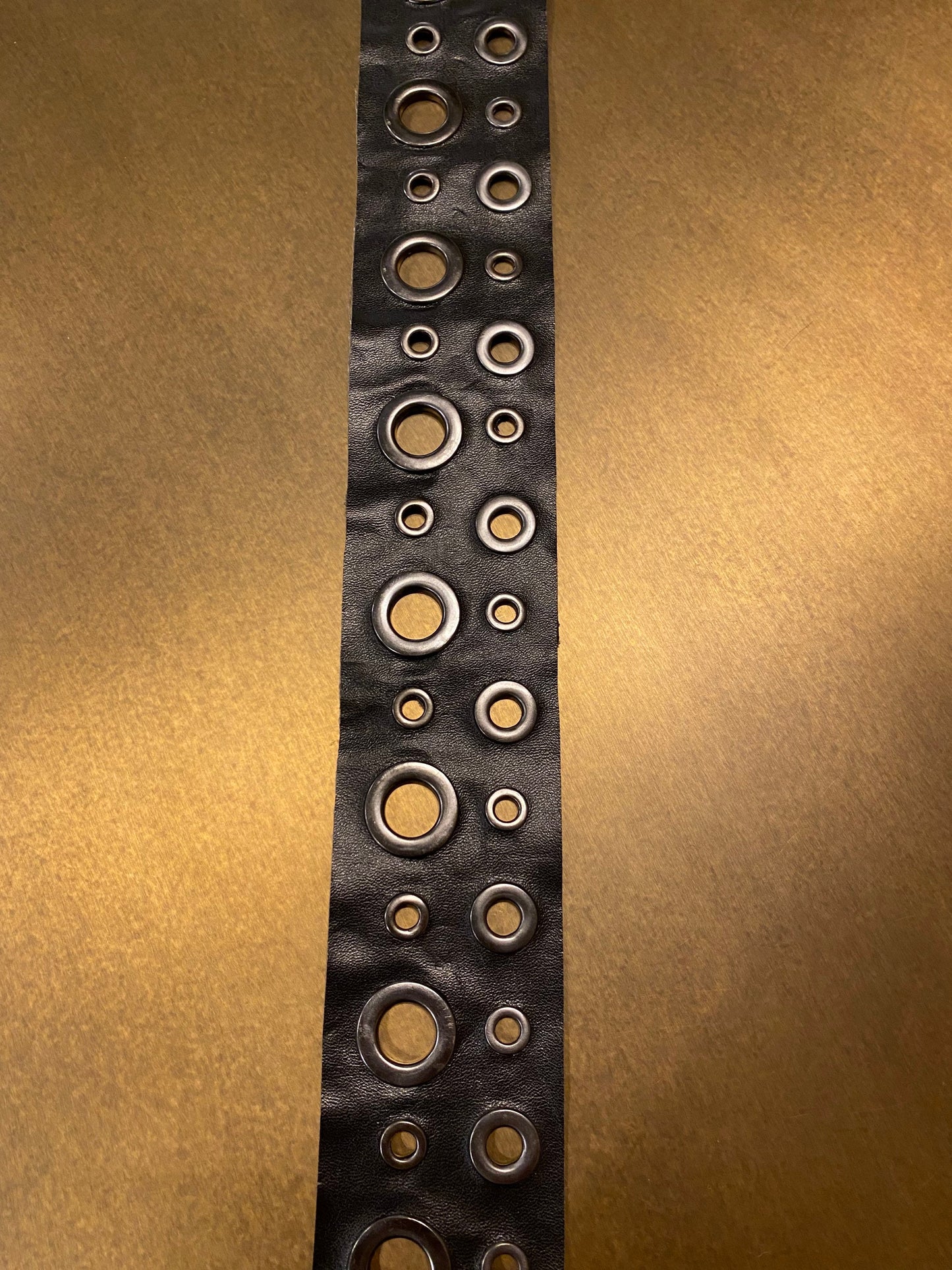 Eyelet Tape, Black, Gunmetal Eyelets, 2” Wide Tape, Trimming,