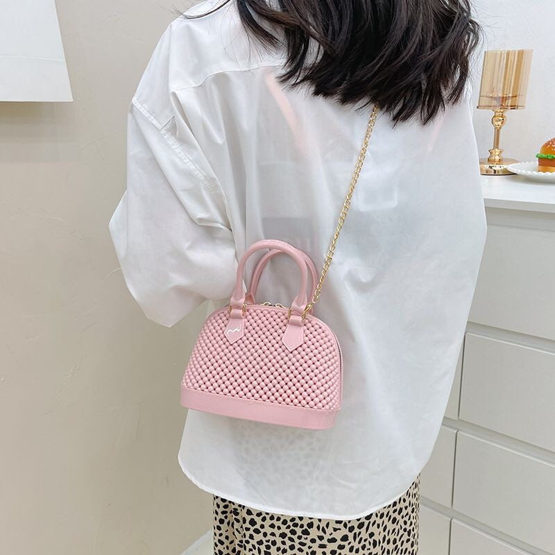 Handbag, Beaded Handbag, Handmade, High Quality, FAN Apparel, 6 Colours, Gold Chain Strap
