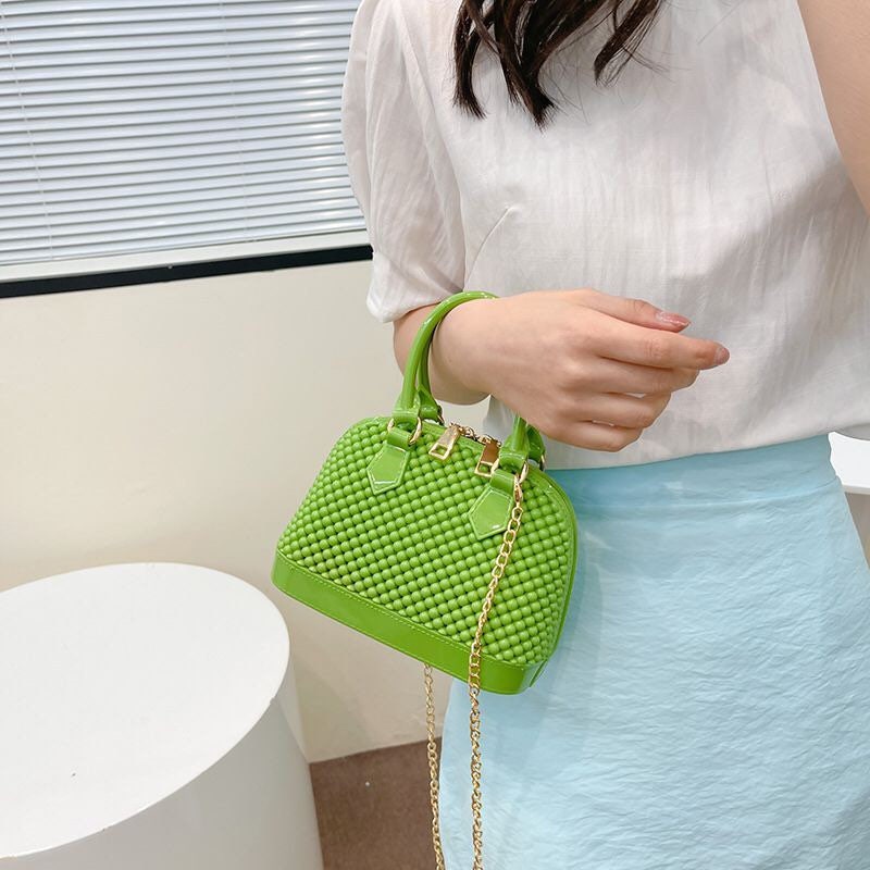 Handbag, Beaded Handbag, Handmade, High Quality, FAN Apparel, 6 Colours, Gold Chain Strap
