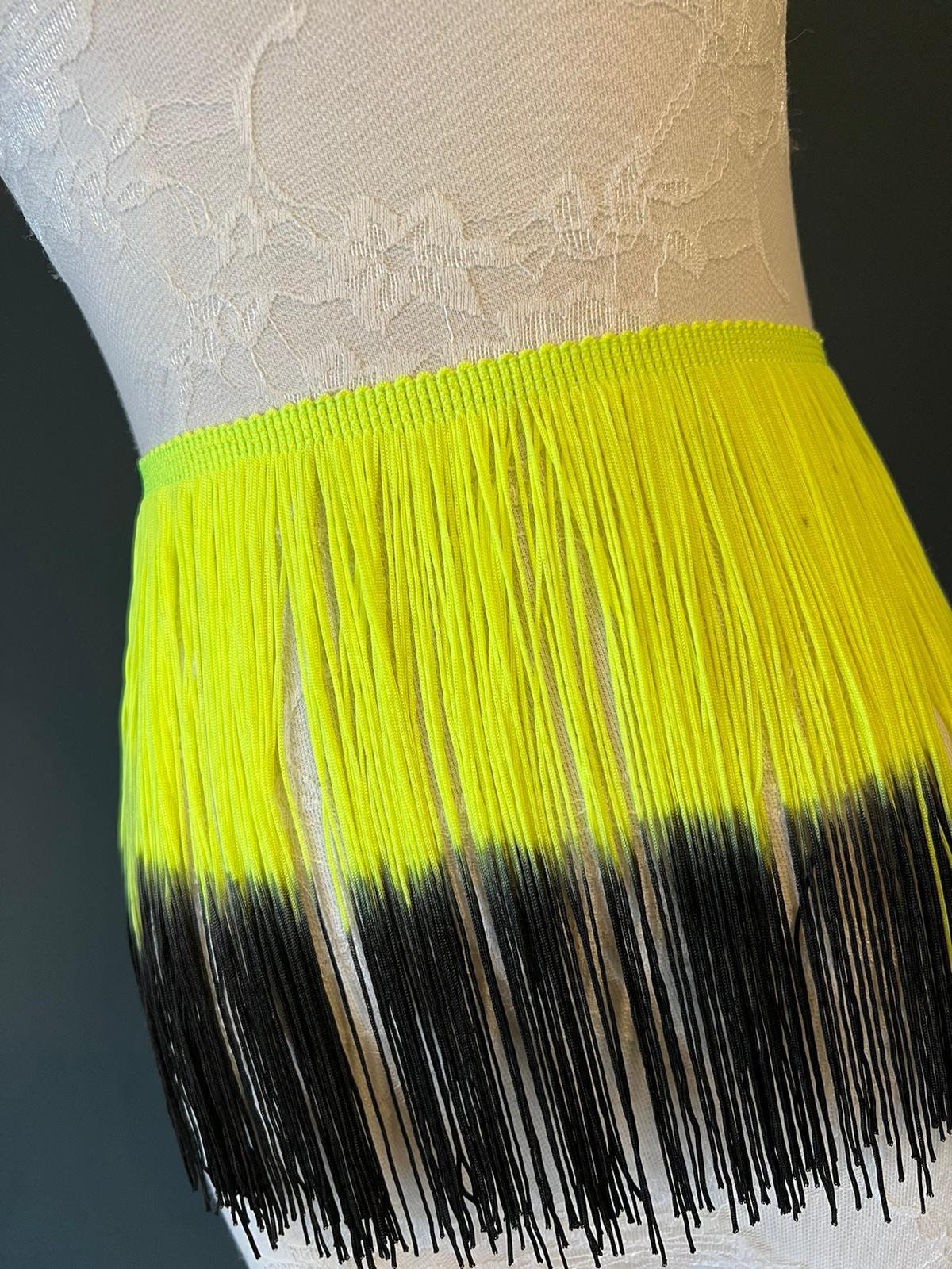 Fringe Fringing Trim 19cm Ombre Two Toned, Different Colours, 7.5” Wide, Festival, Clothing, Dress Fringe, Fringe Skirt