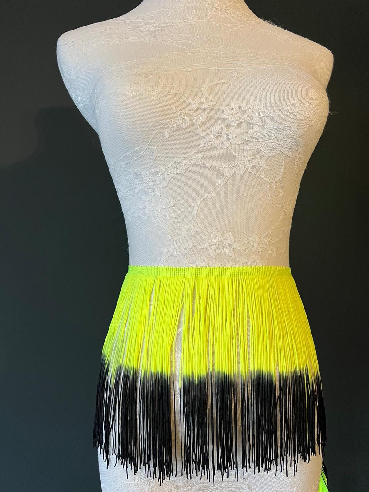 Fringe Fringing Trim 19cm Ombre Two Toned, Different Colours, 7.5” Wide, Festival, Clothing, Dress Fringe, Fringe Skirt