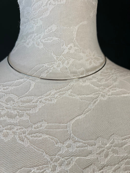 Neck wire choker - Silver & Gold, 3 sizes, Elegant, Festvial, Gift, Dress Accessory