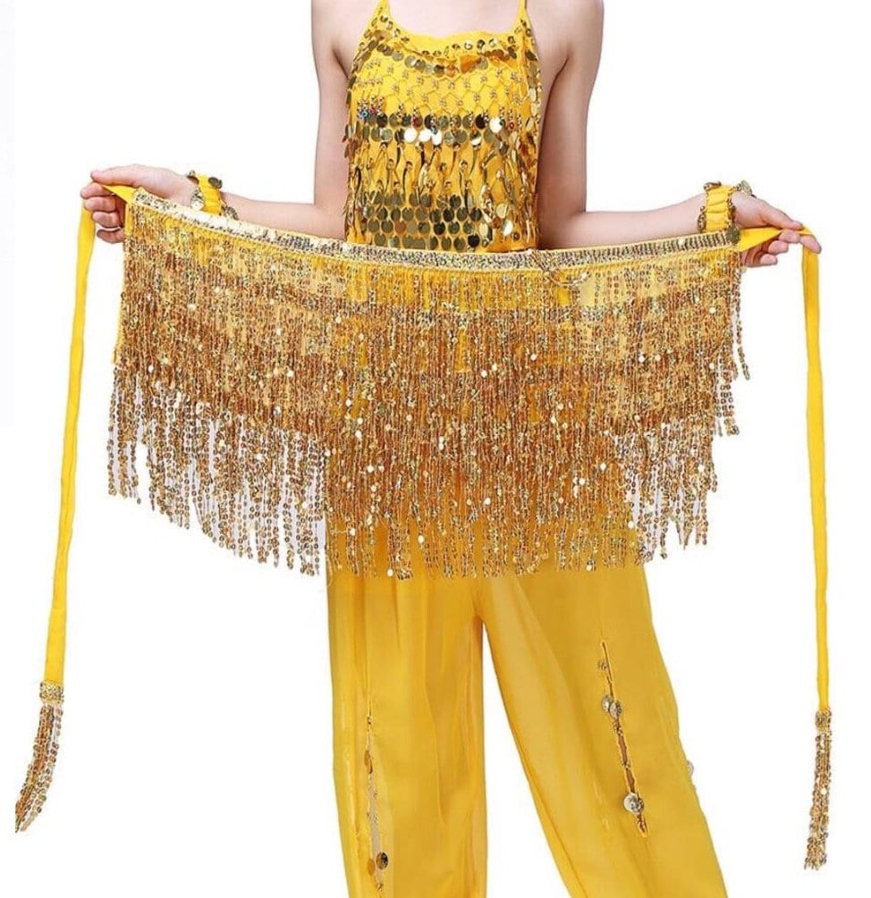 Sequin Skirt, Dancer Skirt, Decor, Belly Dancer, Costume, Multi colour, Sequins