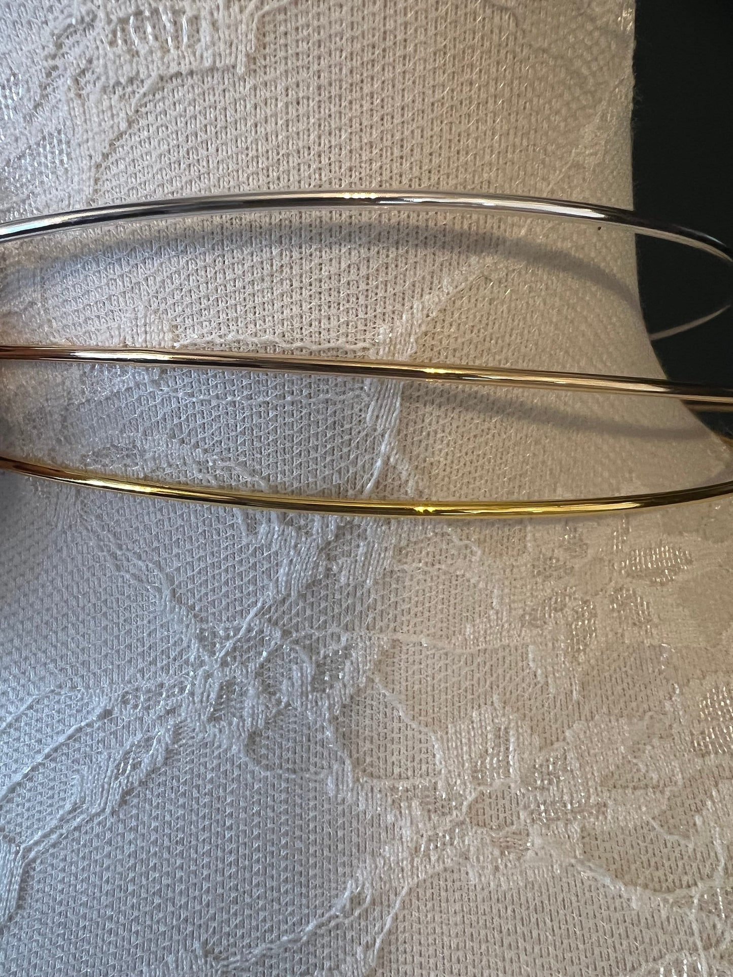Neck wire choker - Silver & Gold, 3 sizes, Elegant, Festvial, Gift, Dress Accessory