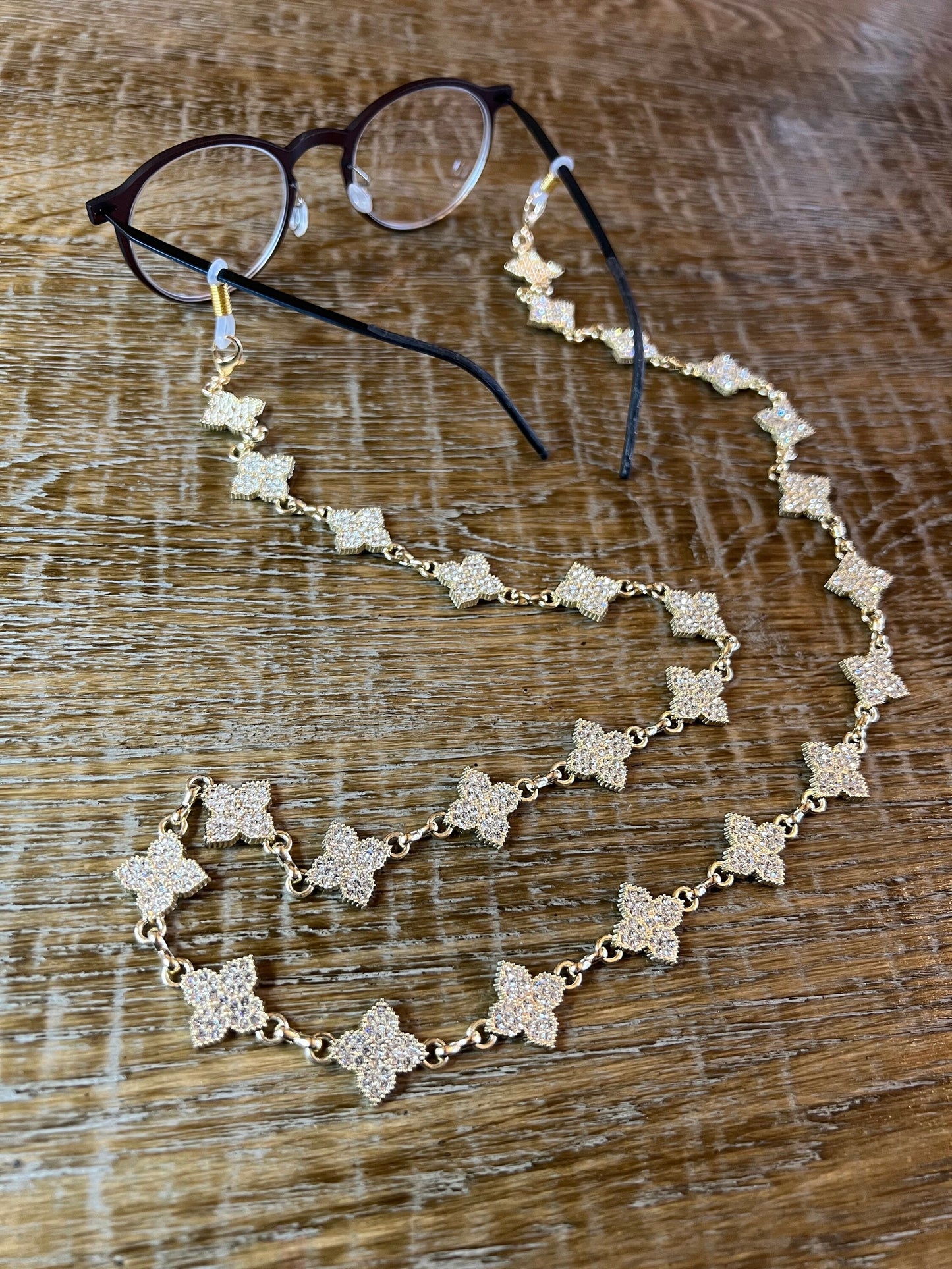 Glasses chain, Spectacles Chain, Rhinestone glasses chain, silver, gold, men’s, ladies, children’s, handmade
