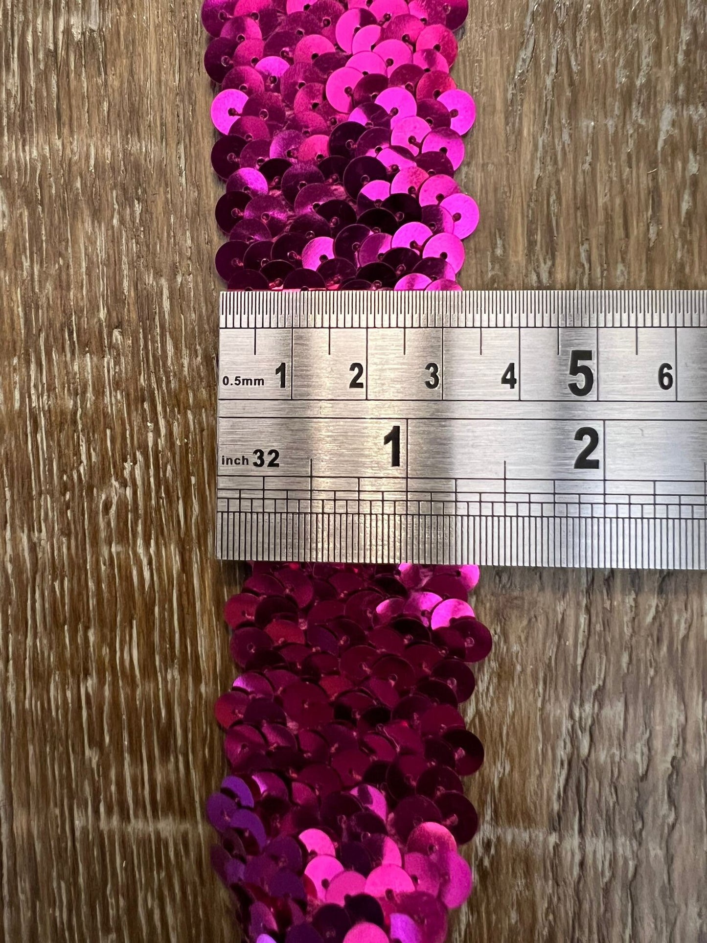 36mm Wide, Sequins Elastic, Stretch Sequins, Headbands, Crafting, 7 Colours, Costumes, Gold, Silver, Royal, Turq, Purple, Red, Cerise