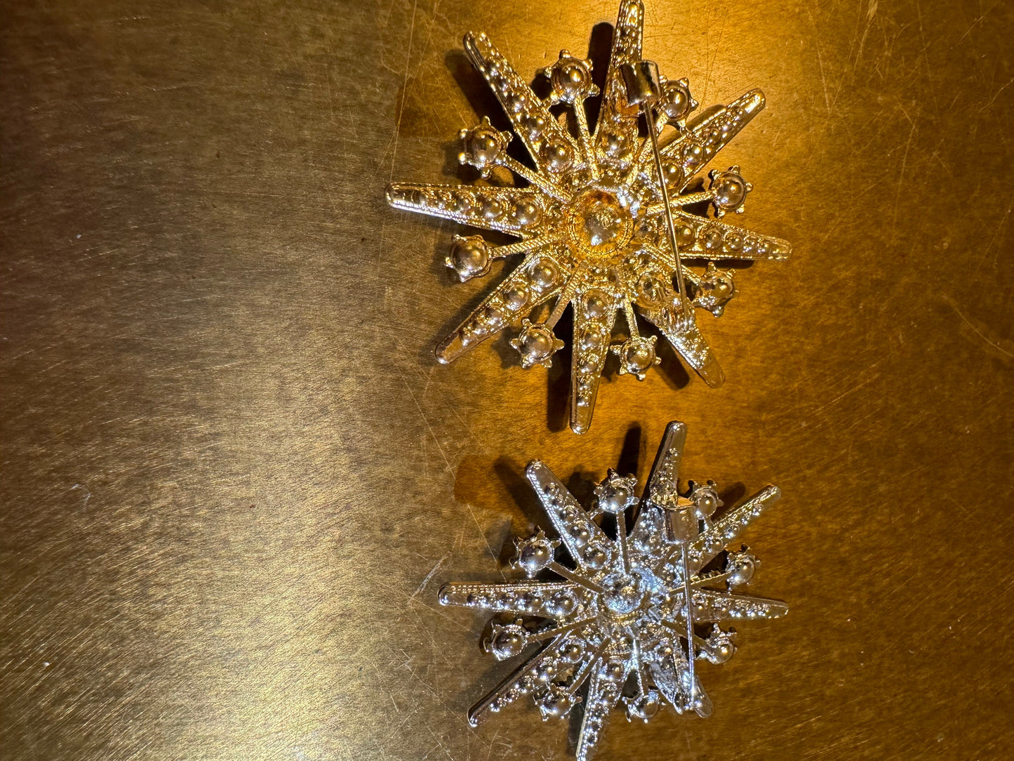 Rhinestone Brooch, Star Brooch, Diamanté Brooch, Silver, Gold, Jewel Brooch, Gift, Quality Brooch