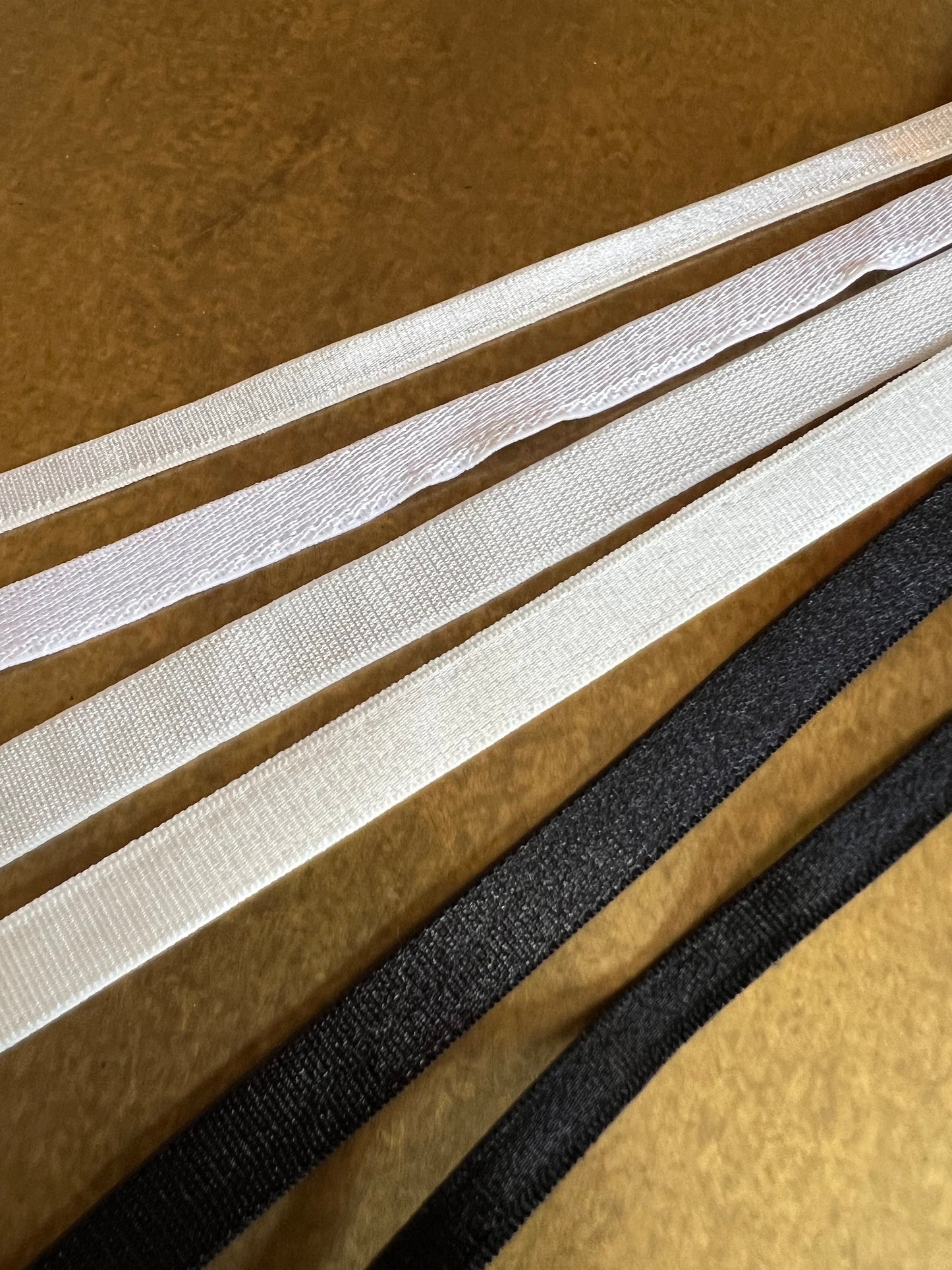 Bra Strap Elastic, Black, White, Ivory, Lingerie Elastic (6mm-10mm Widths)