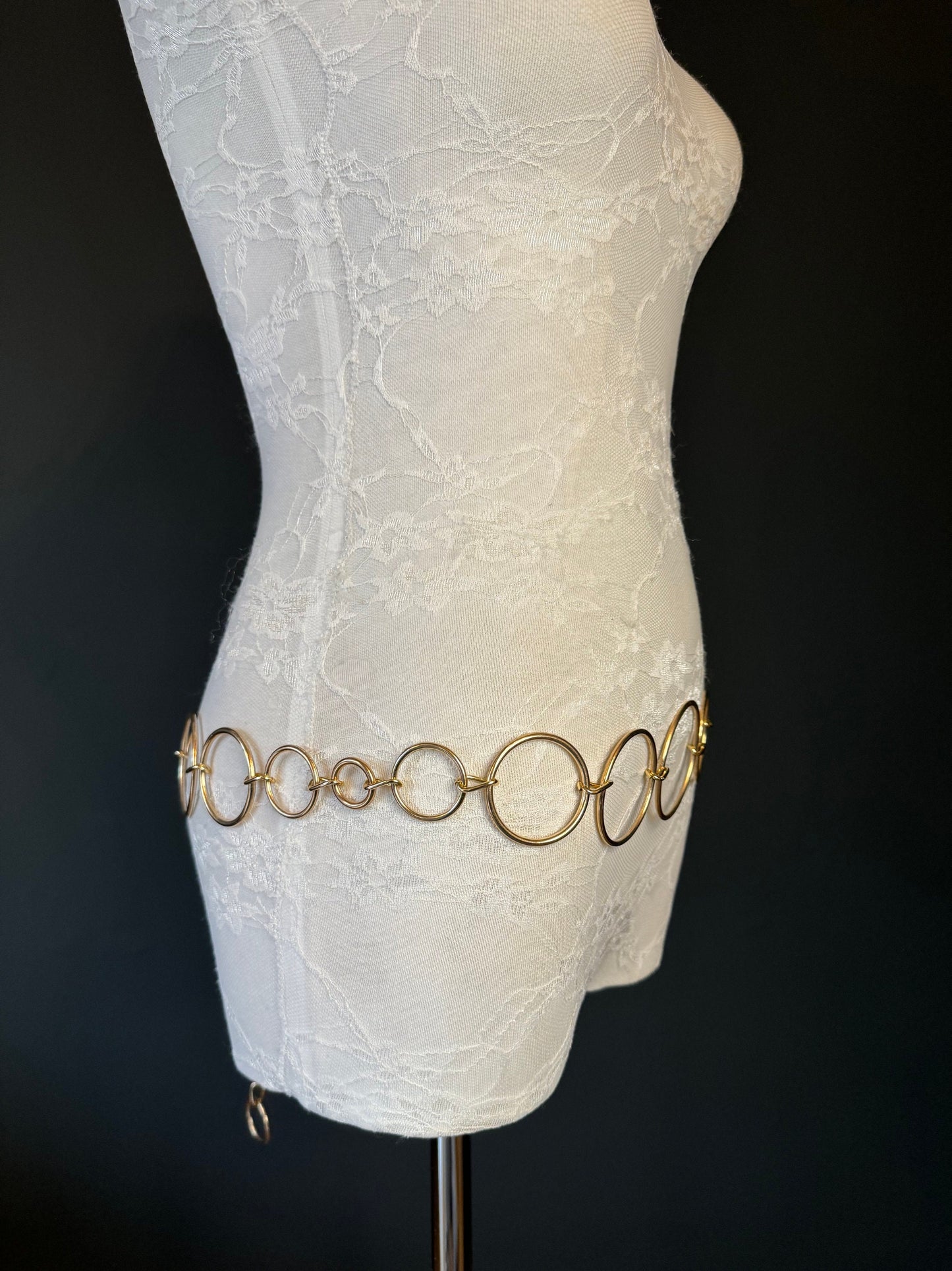 X-long Belt, Ring Belt, Fashion Belt, Silver, Gold, Ring Belts, Silver or Gold, Waist size 18”-60”, Dress Belt, Swimwear, Tops, Gift