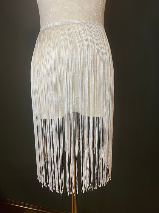 20” Long White Fringe Trim, 17 Colour Options