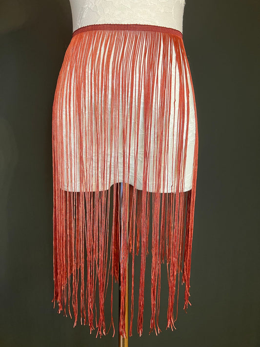 20" Rust Fringe Trim, Costume & Decor, Price per Metre, 17 Colours