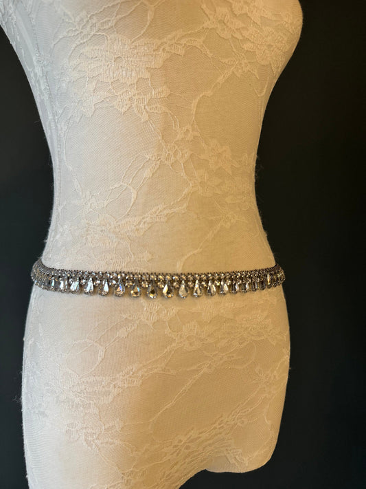 X-long Belt, Silver Rhinestone Belt, Bridal, Fashion, Swimwear, Belt, Silver, Plus Sizes, UK 2-36, Dresses, Bridal Belt