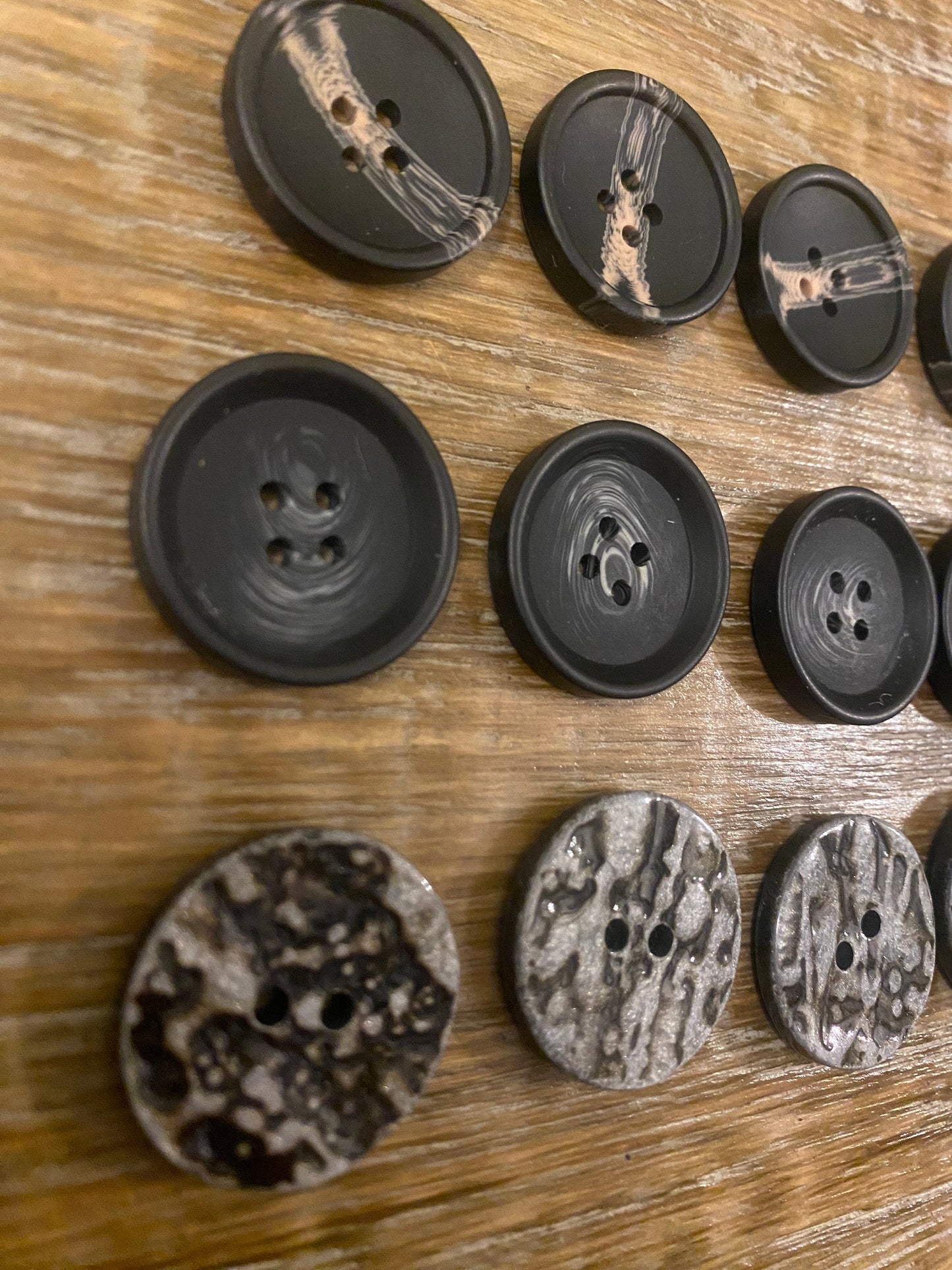 Buttons, Mock Horn Buttons, 1” Buttons, 2.5cm Buttons,