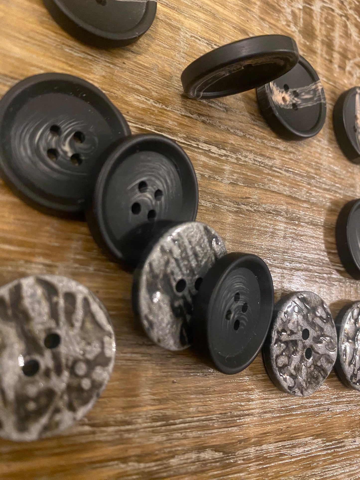Buttons, Mock Horn Buttons, 1” Buttons, 2.5cm Buttons,